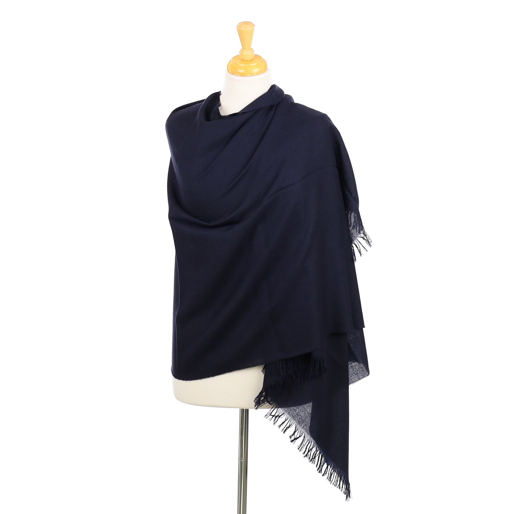 Scottish Begg & Co Dark Navy Cashmere Wrap