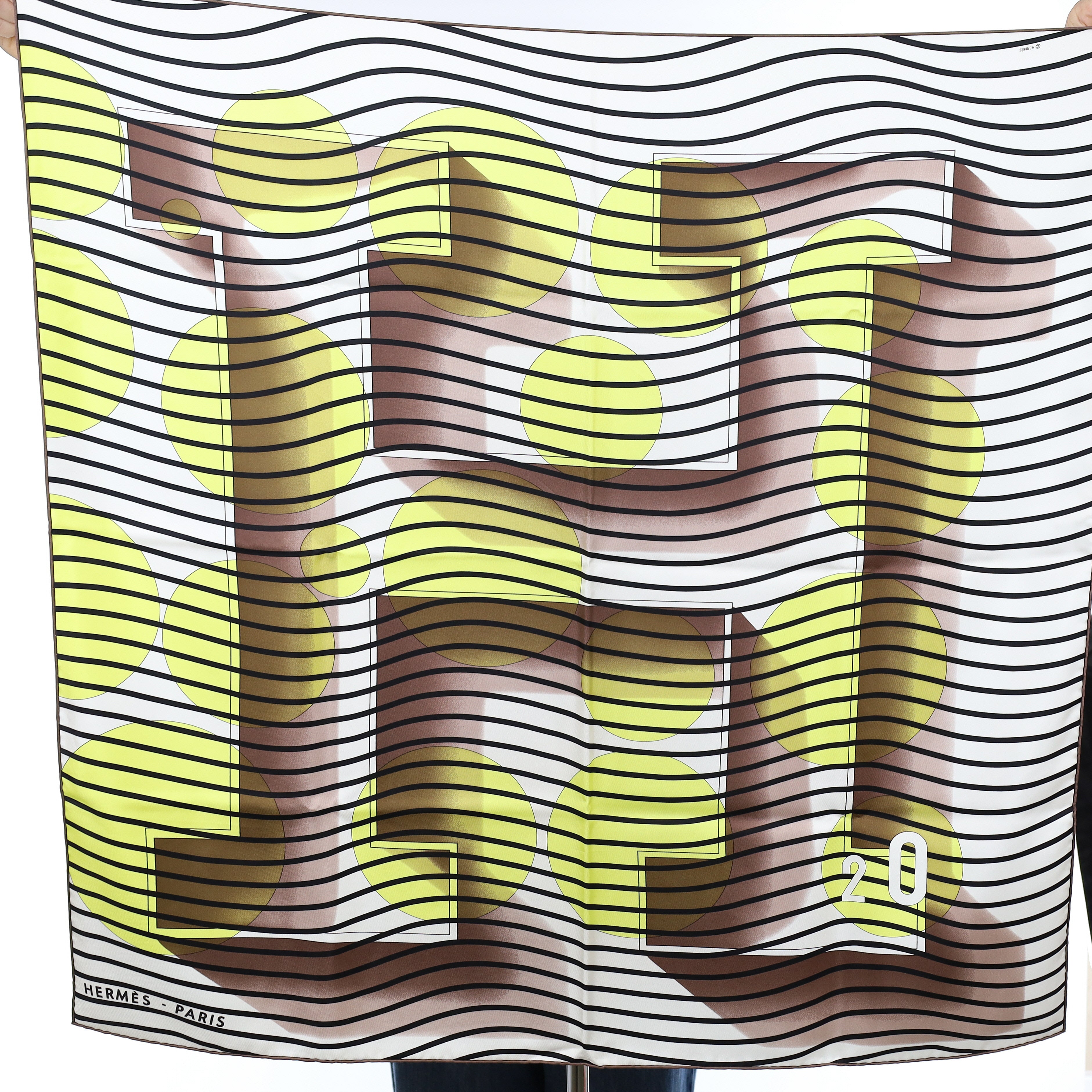 Boxed Hermès H20 Silk Scarf Rare