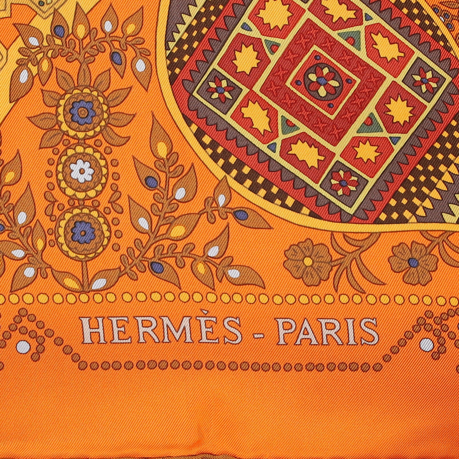 Brand New Boxed Hermès L’ Arbre de Vie Silk Scarf Quite Rare