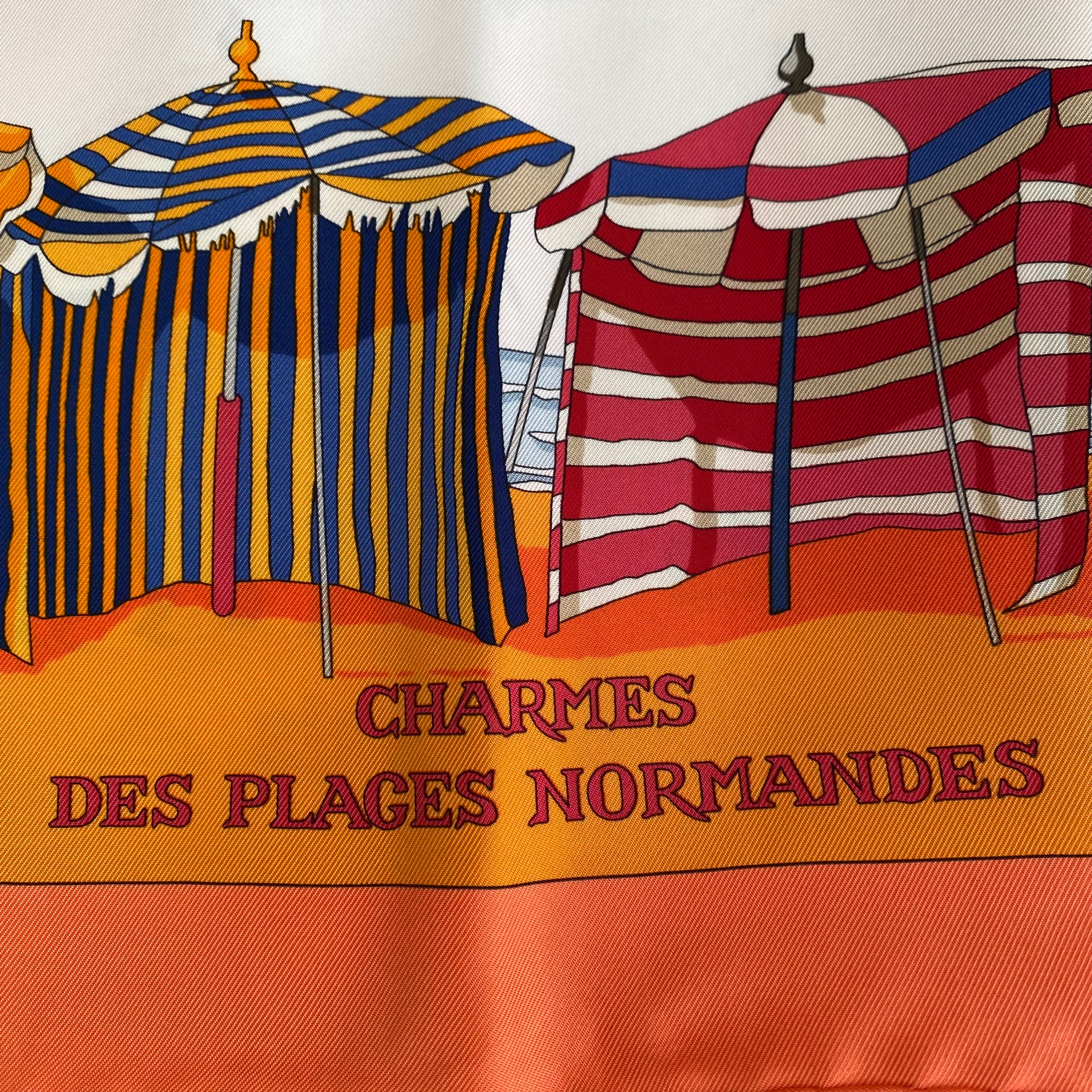 Hermès Charmes Des Plages Normandes Silk Scarf
