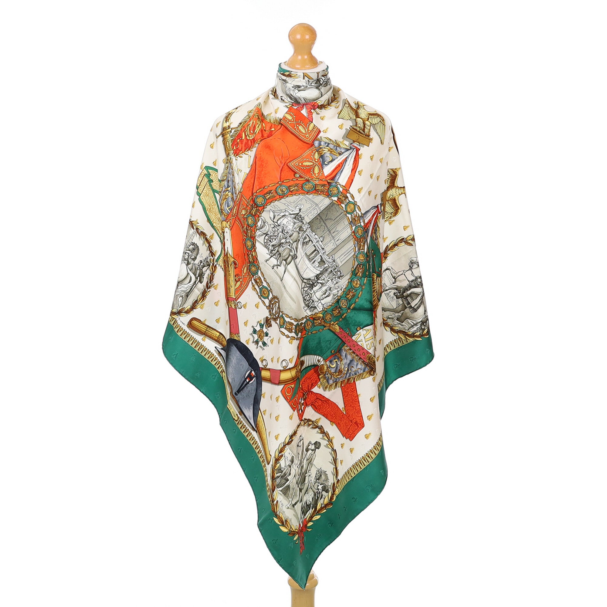 Pristine Hermès Napoléon Silk Scarf