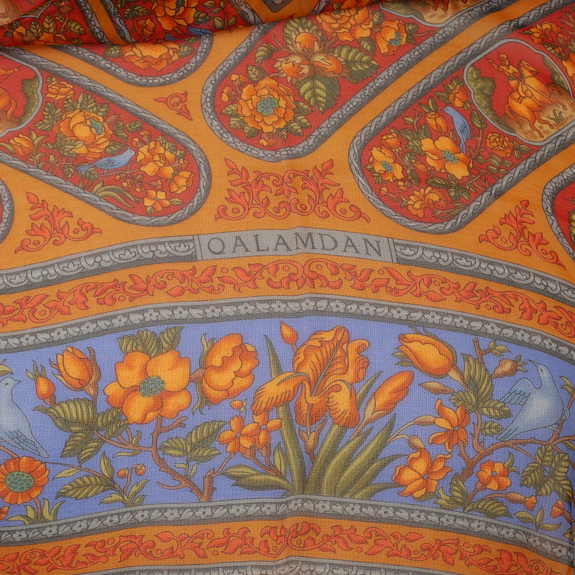 Hermès Qalamdan Mousseline Silk Scarf