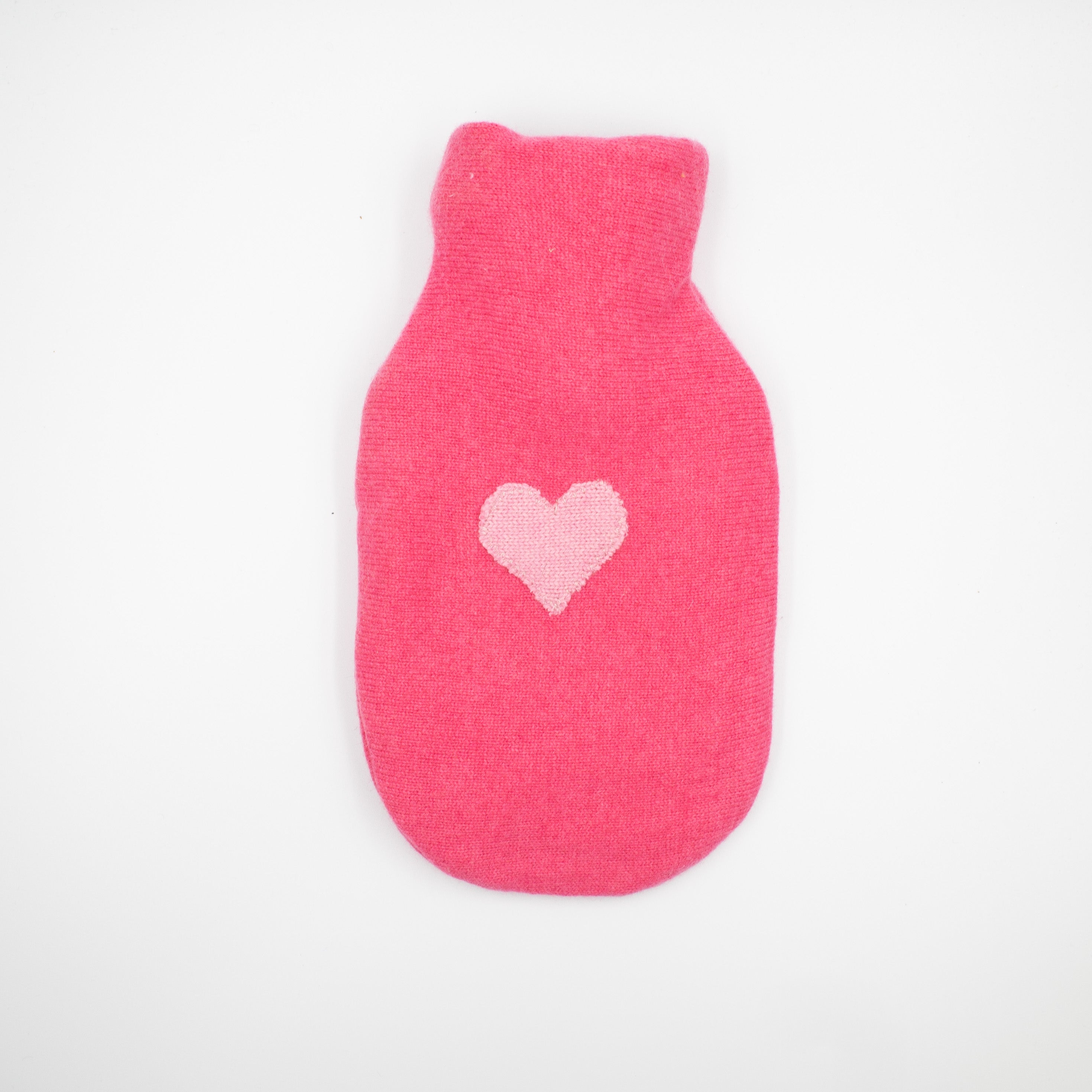 Strawberry Pink Cashmere Small Hot Water Bottle