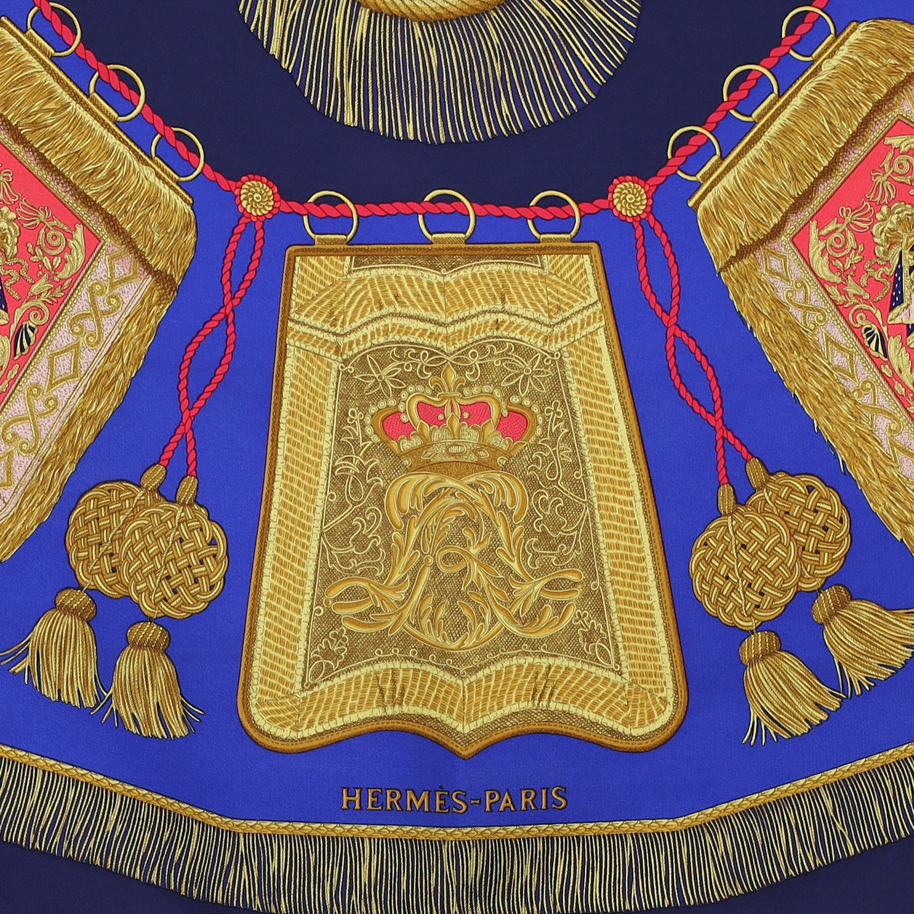 Hermès Poste Et Cavalerie Silk Scarf