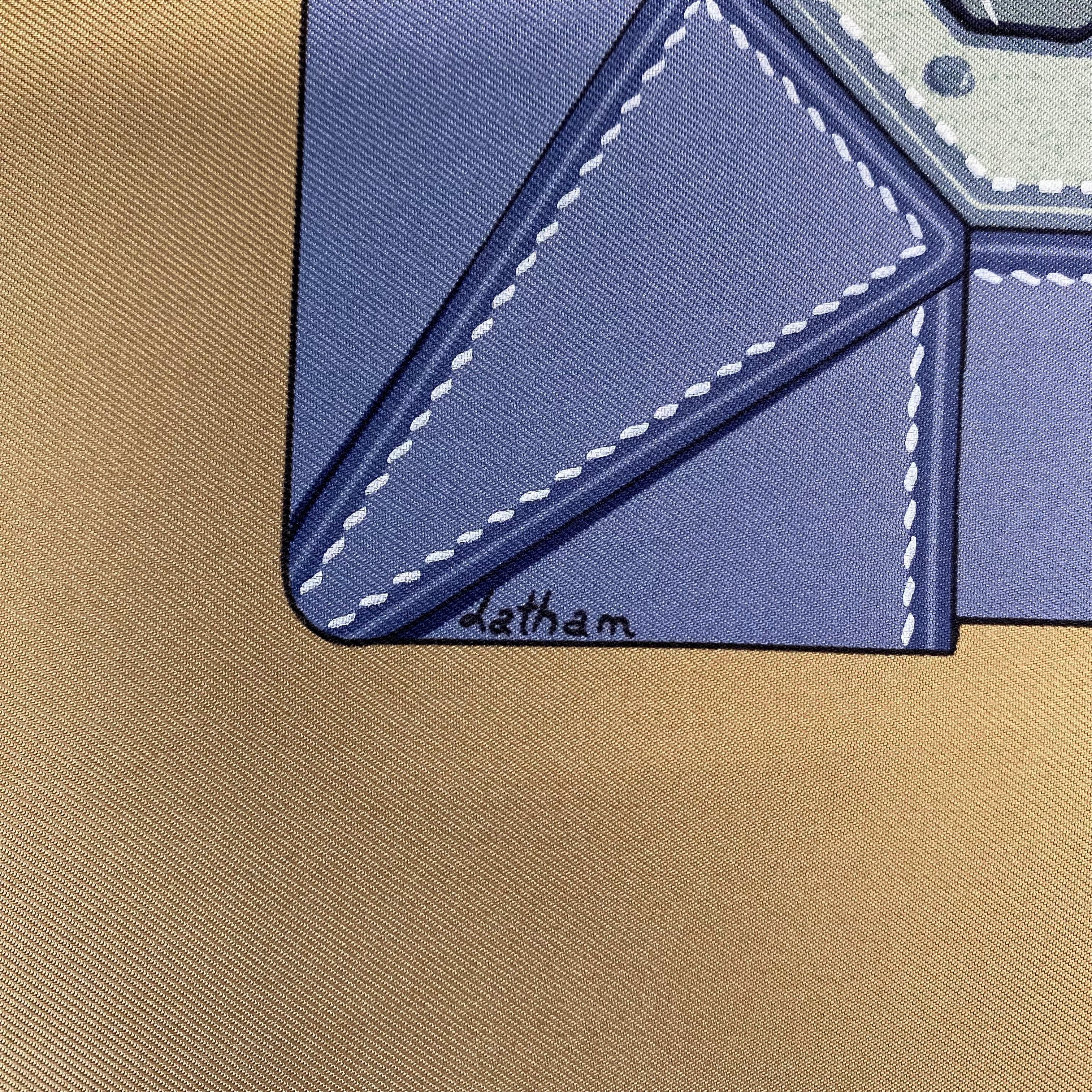 Immaculate Hermès Tout Cuir Silk Scarf
