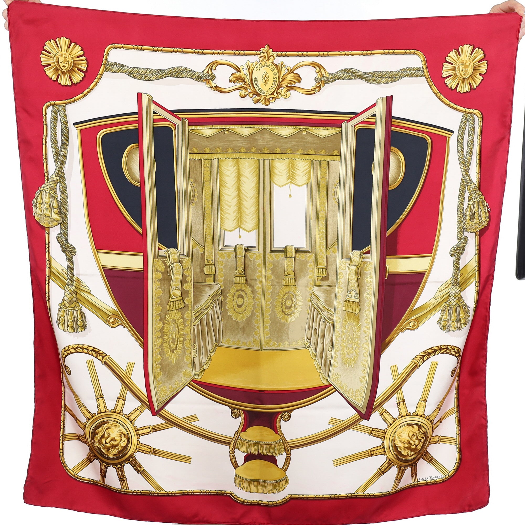 Hermès Coach Silk Scarf