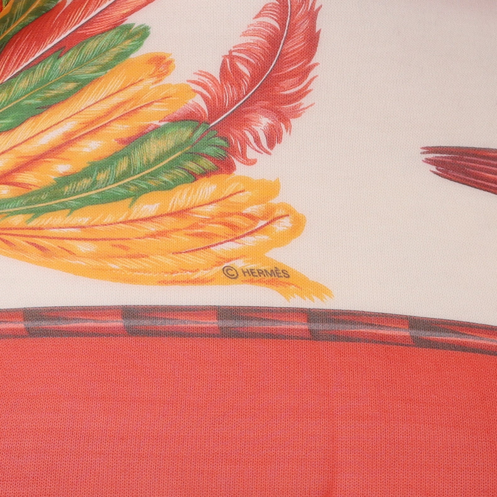 Brand New Hermès Brazil Mousseline Silk Scarf