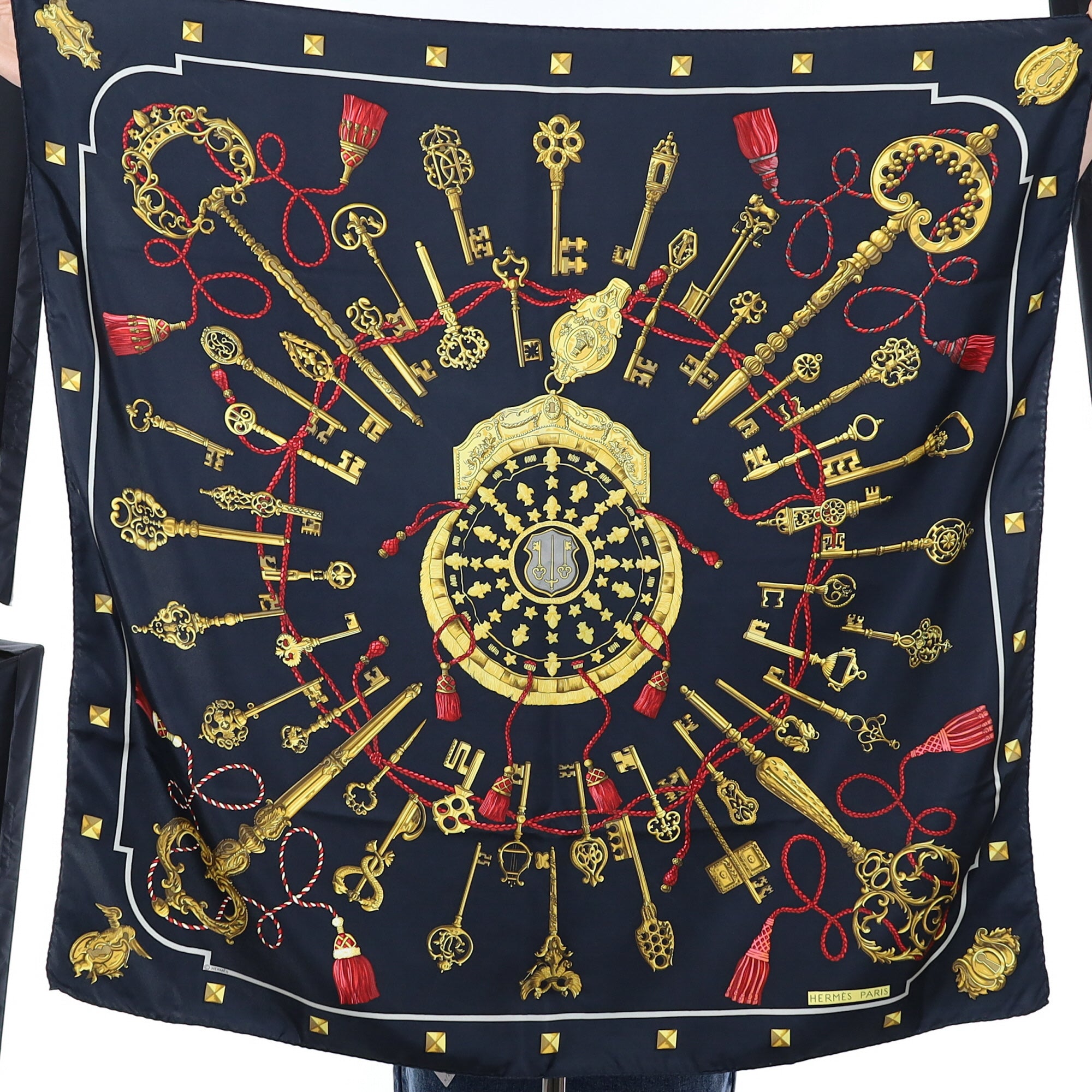 Hermès Les Clefs Silk Scarf