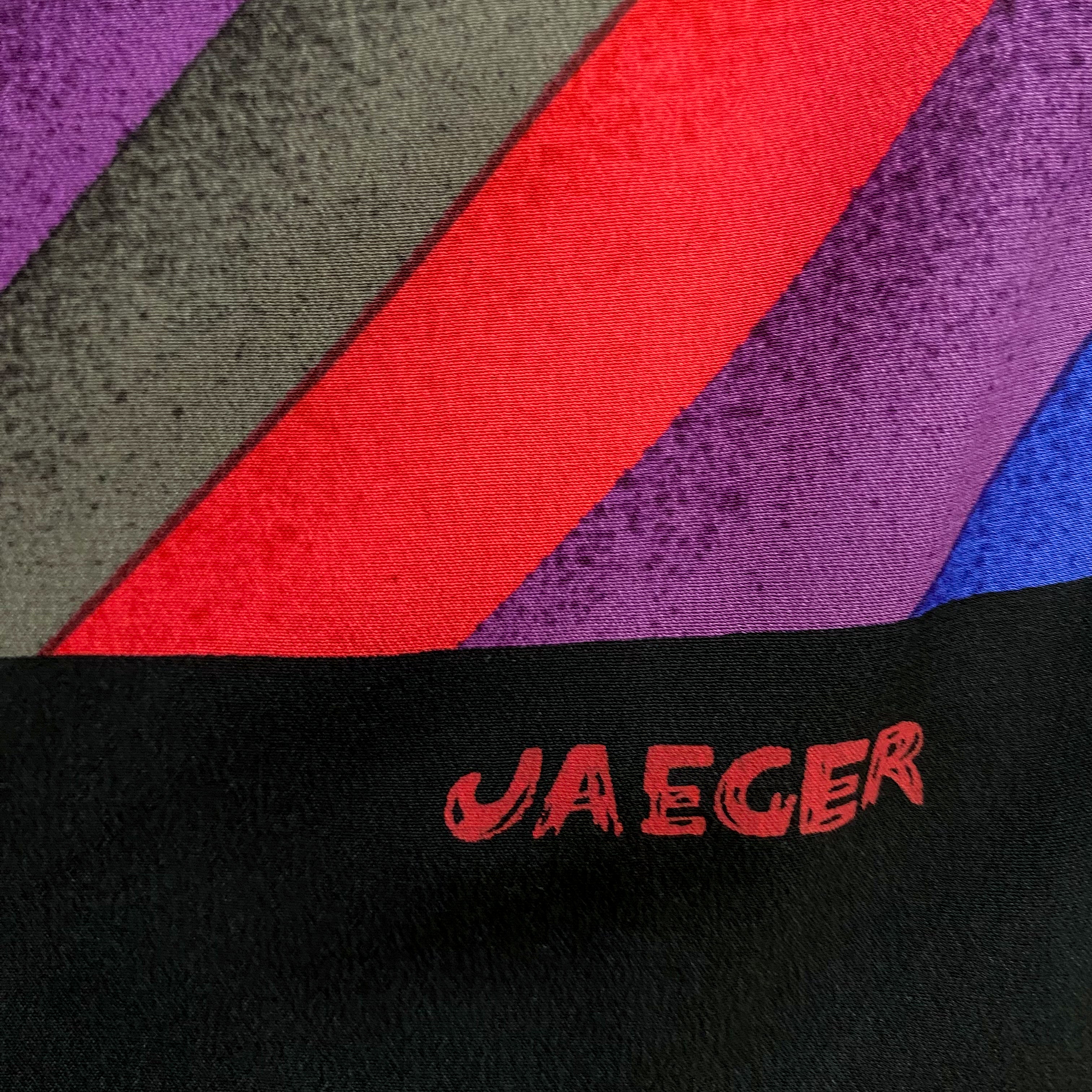 Jaeger Striped Long Silk Scarf