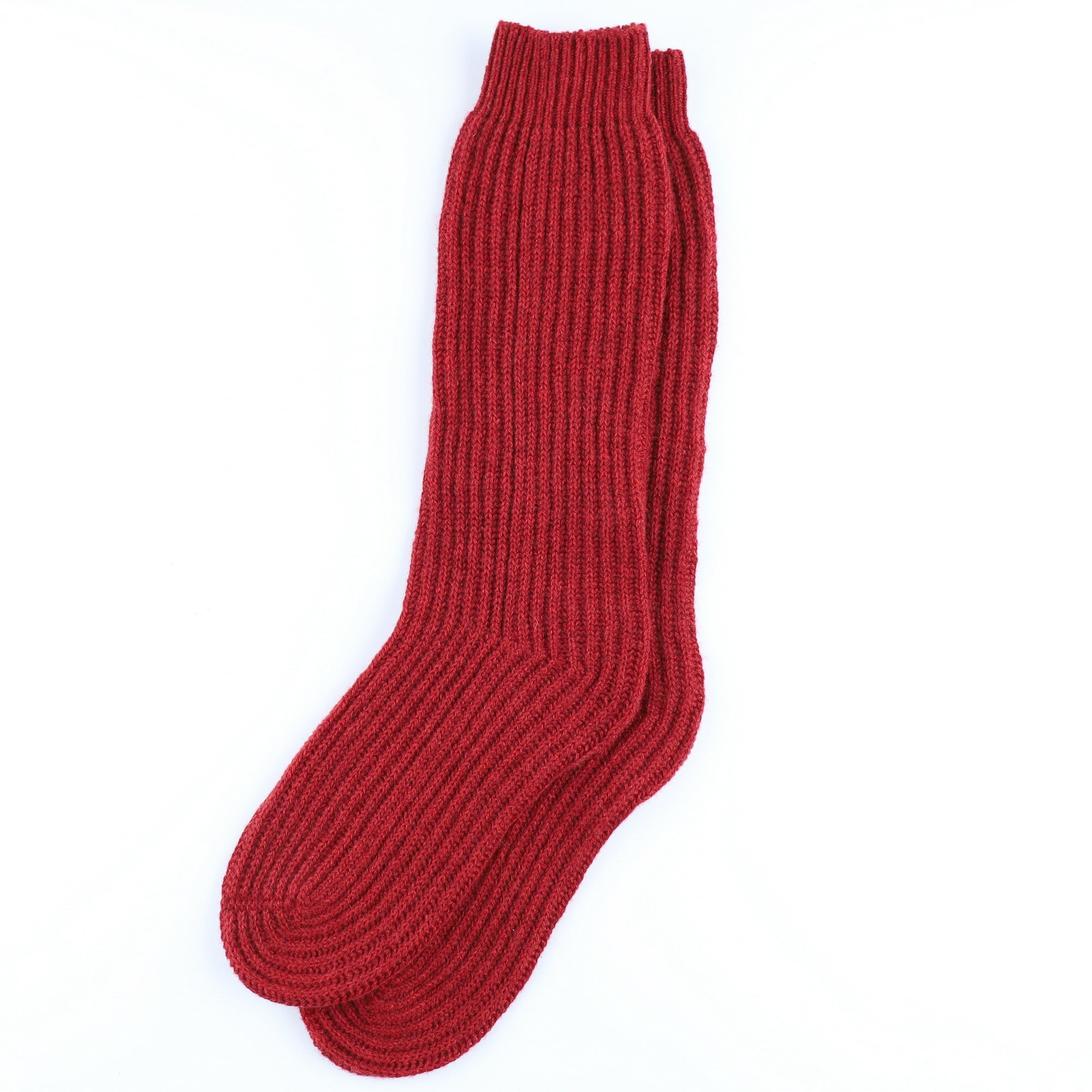 Brand New Scottish Paprika Red Luxury Cashmere Bed Socks