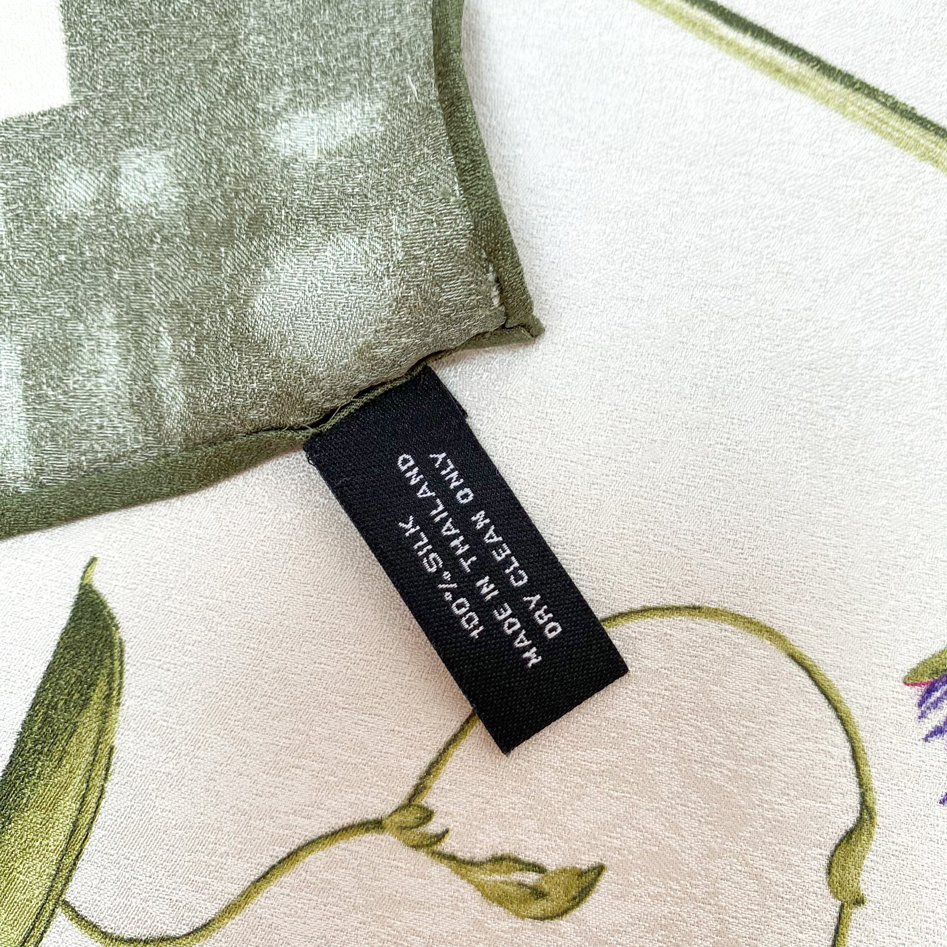 Jim Thompson Floral Thai Silk Scarf