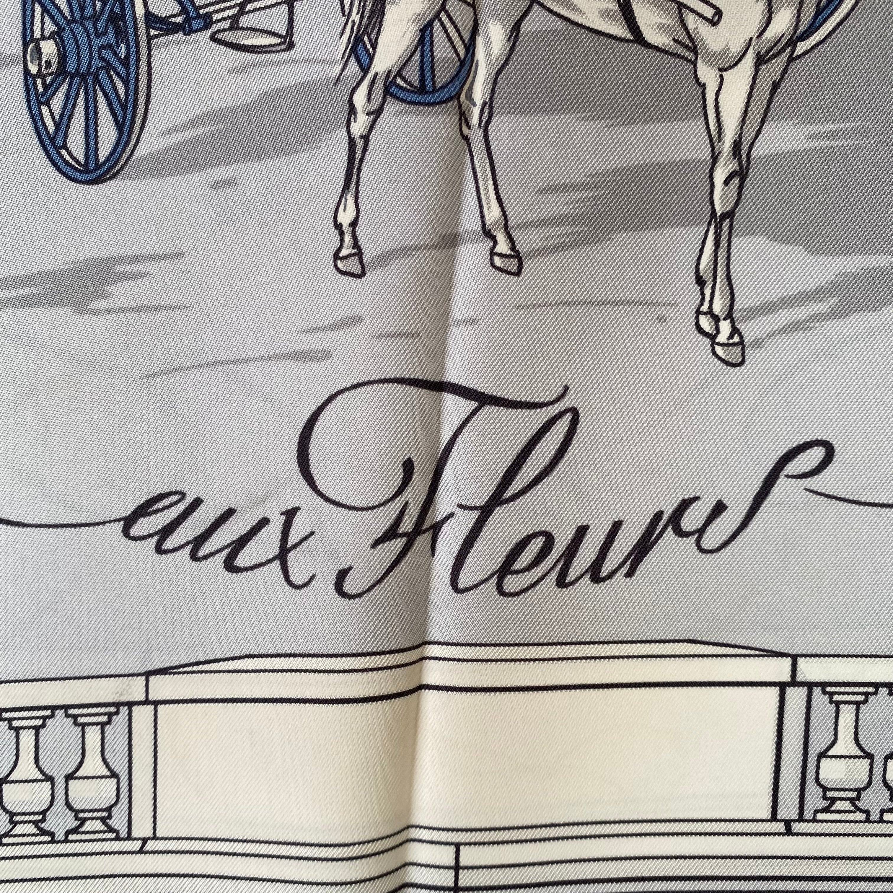 Hermès Quai Aux Fleurs Designer Silk Scarf