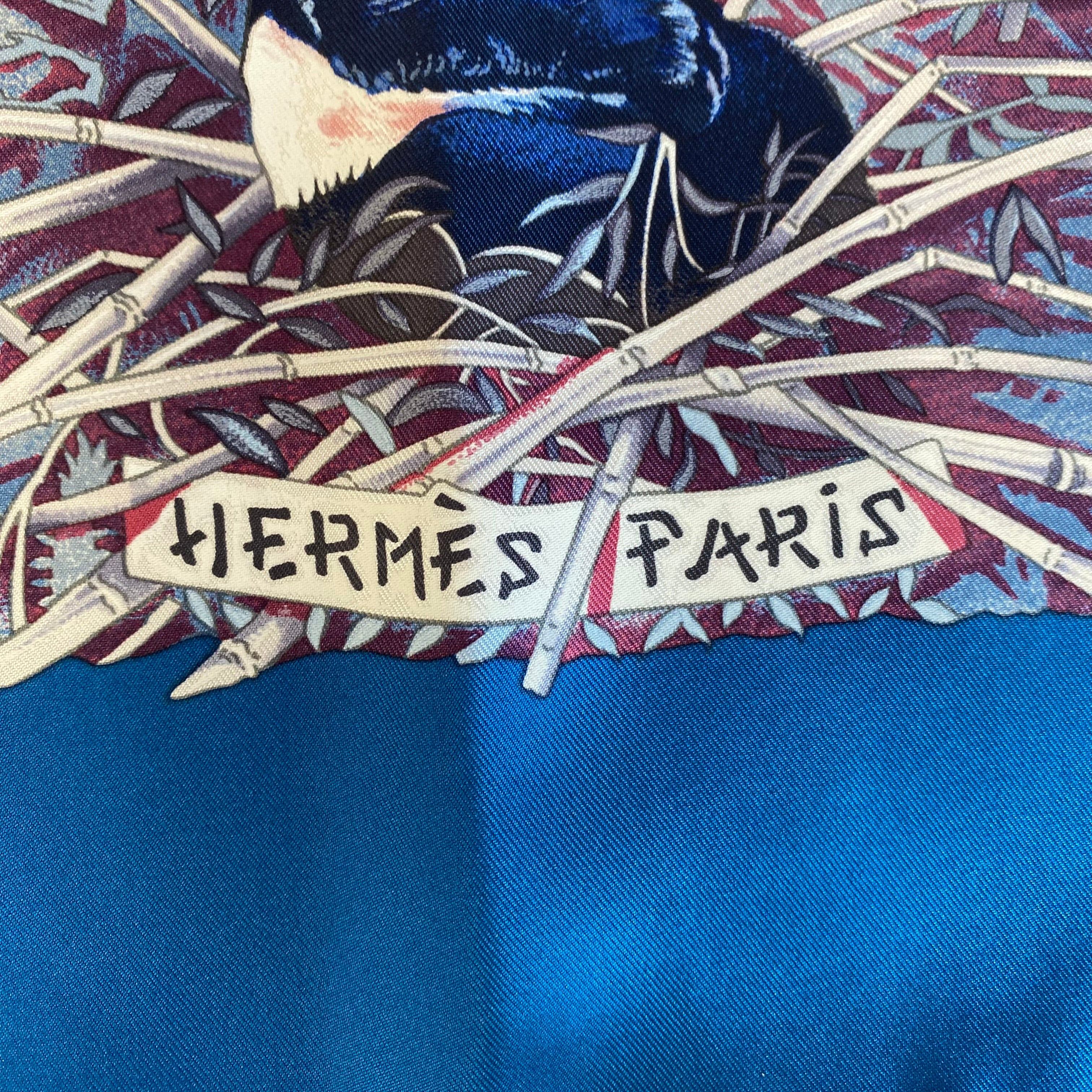 Brand New Boxed Hermès Sichuan Silk Scarf