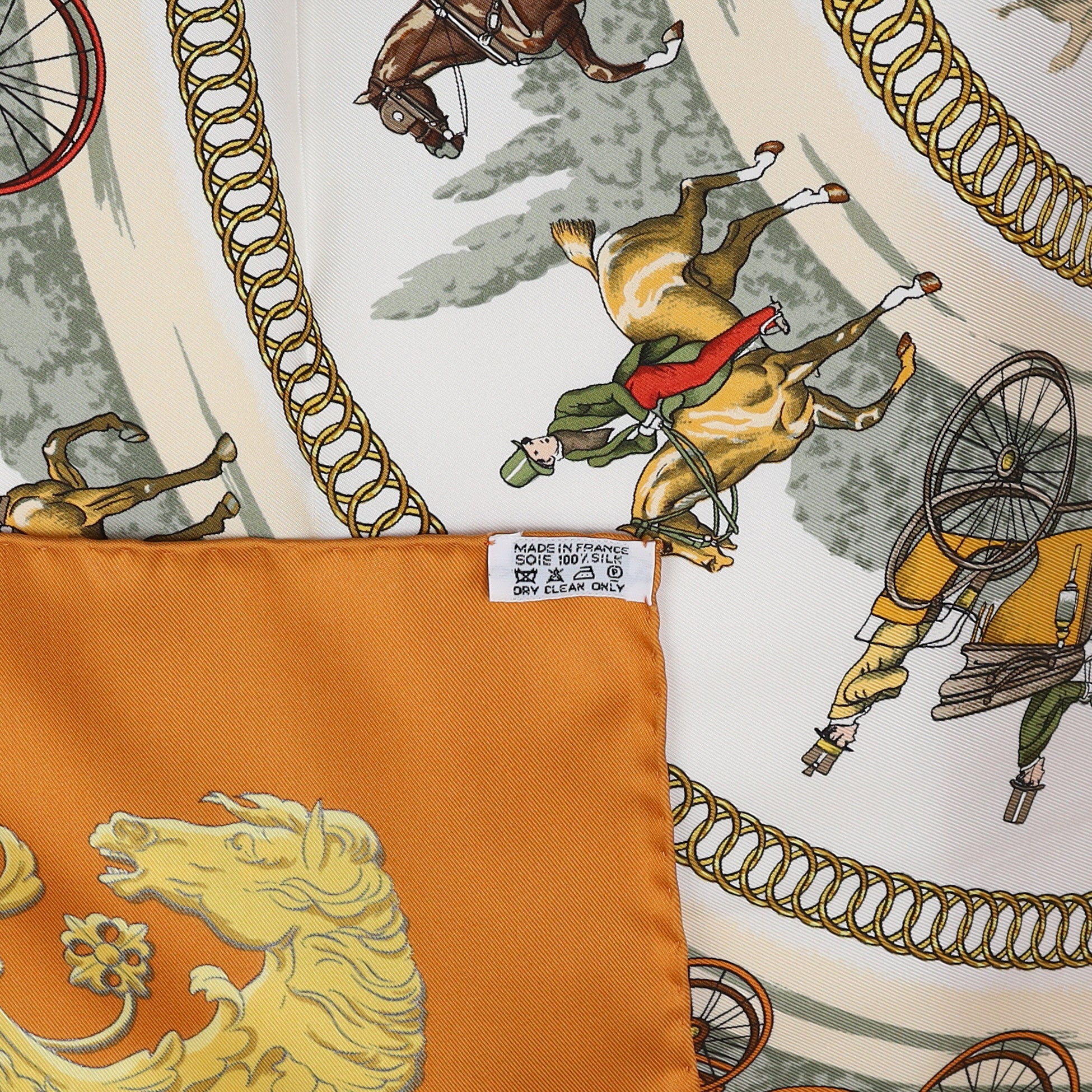 Boxed Hermès La Promenade de Longchamps Silk Scarf