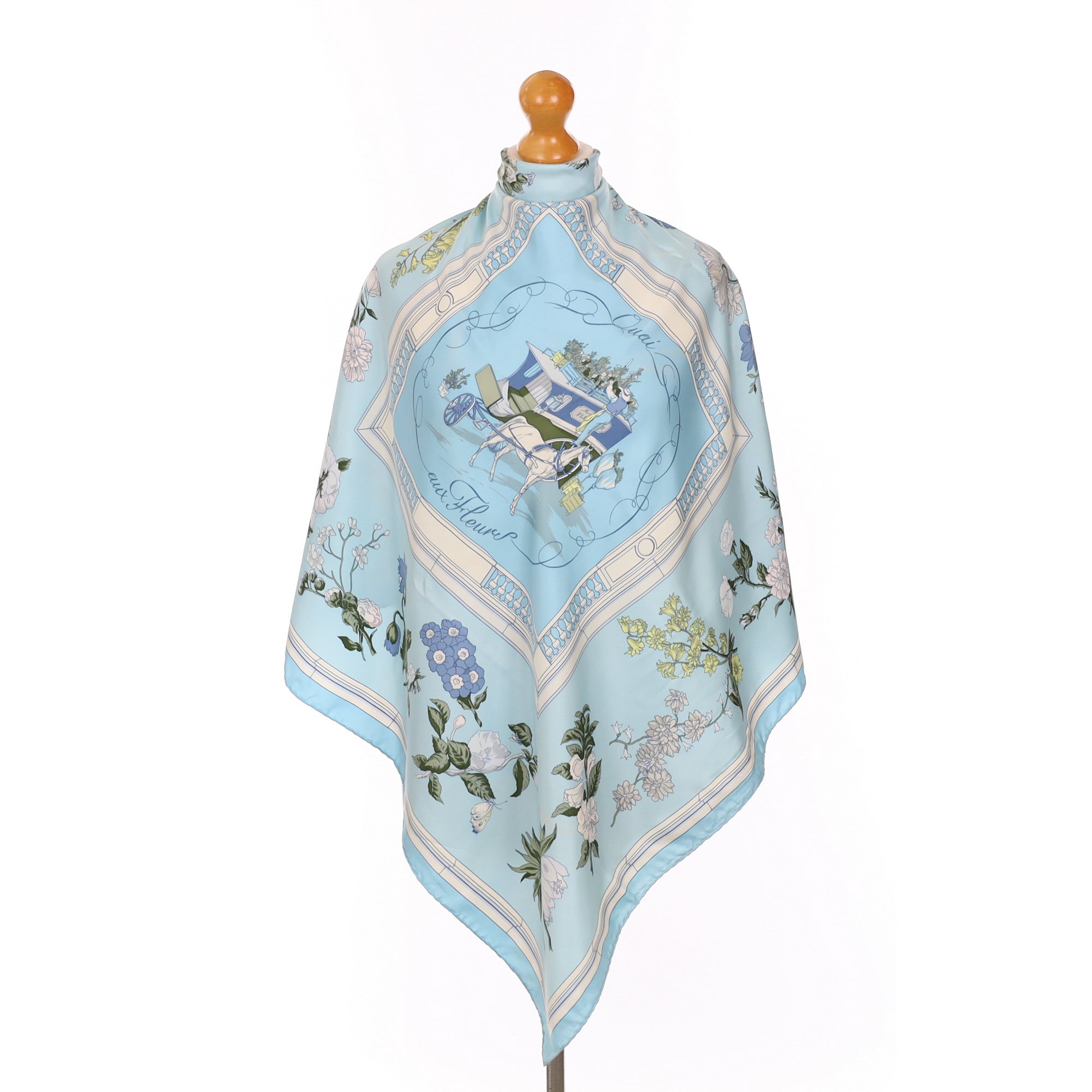 Hermès Quai aux Fleurs Silk Scarf