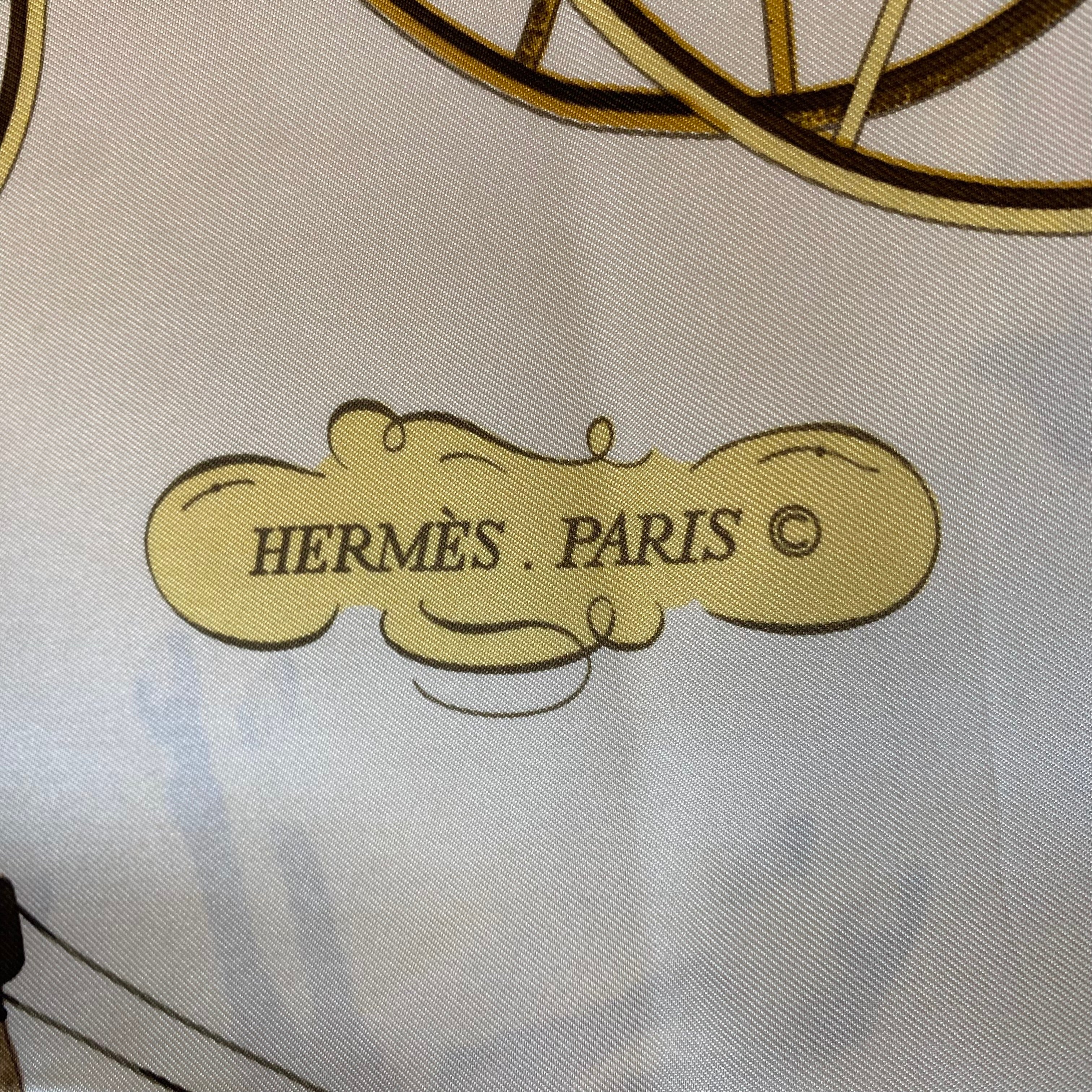 Hermès Coach & Saddle Silk Scarf