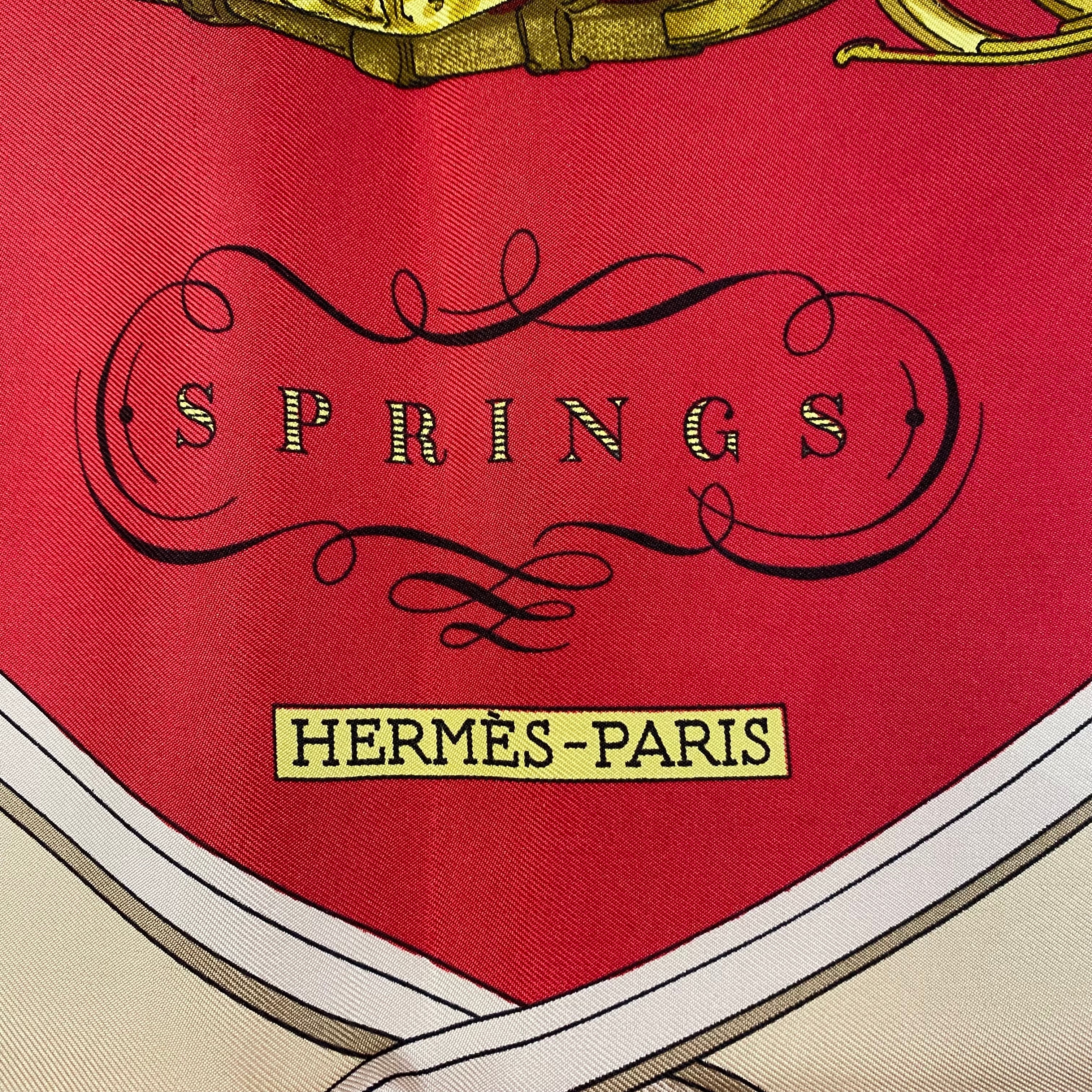 Immaculate Hermès Springs Silk Scarf