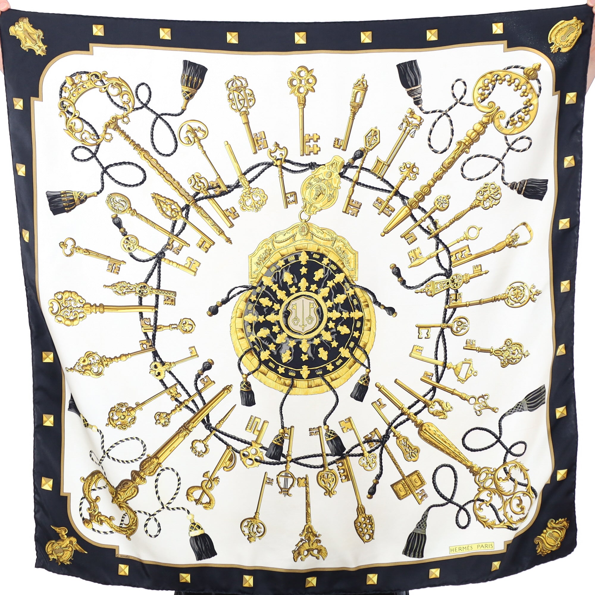 Hermès Les Clefs Silk Scarf