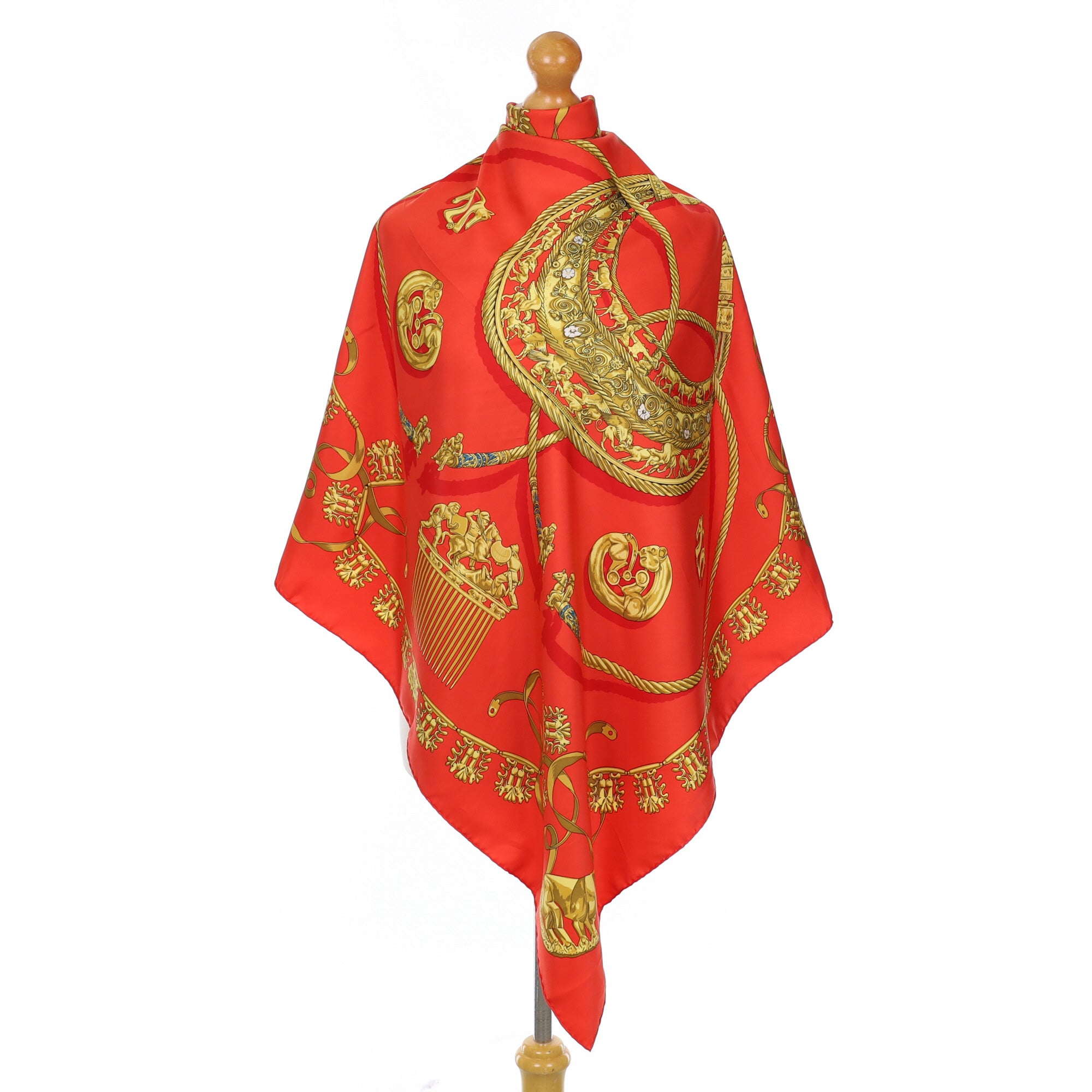 Hermès Les Cavaliers D’or Silk Scarf
