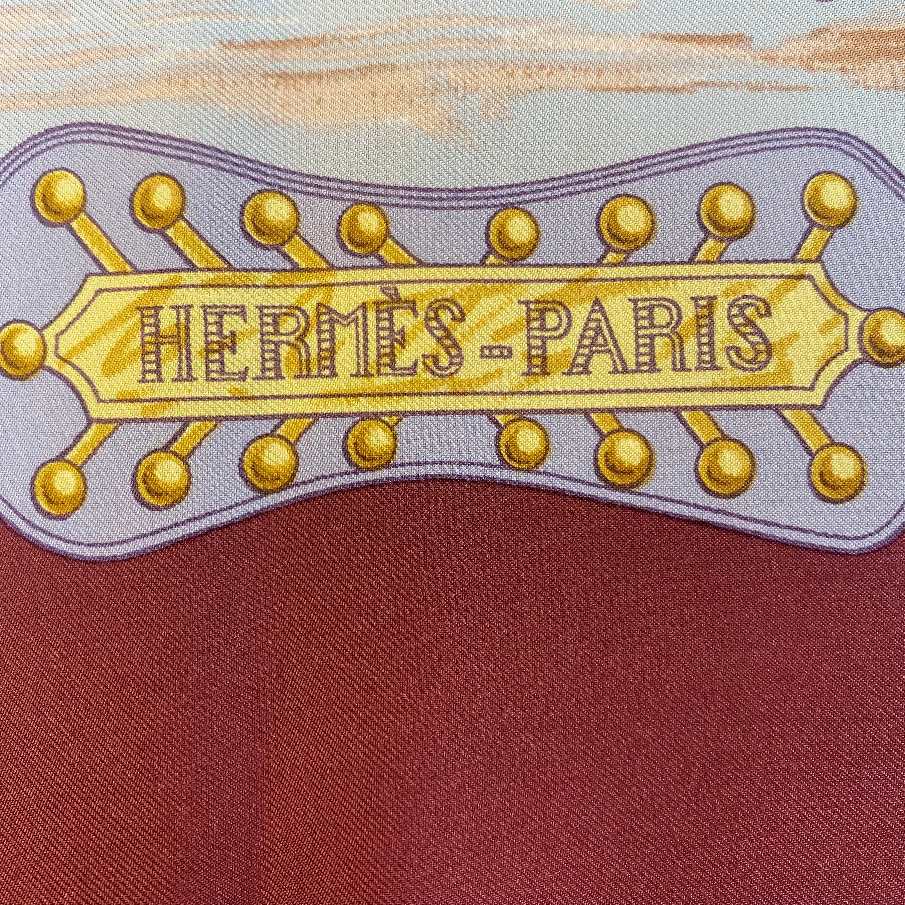 Hermès Charreda Silk Scarf