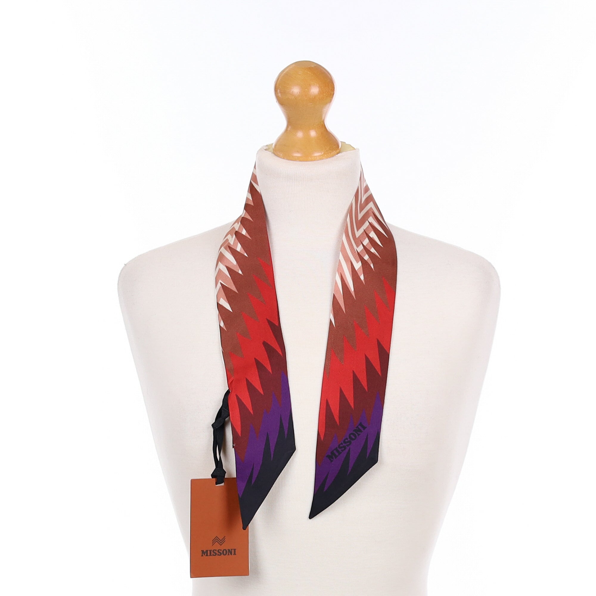 Brand New Missoni Zigzag Silk Tie