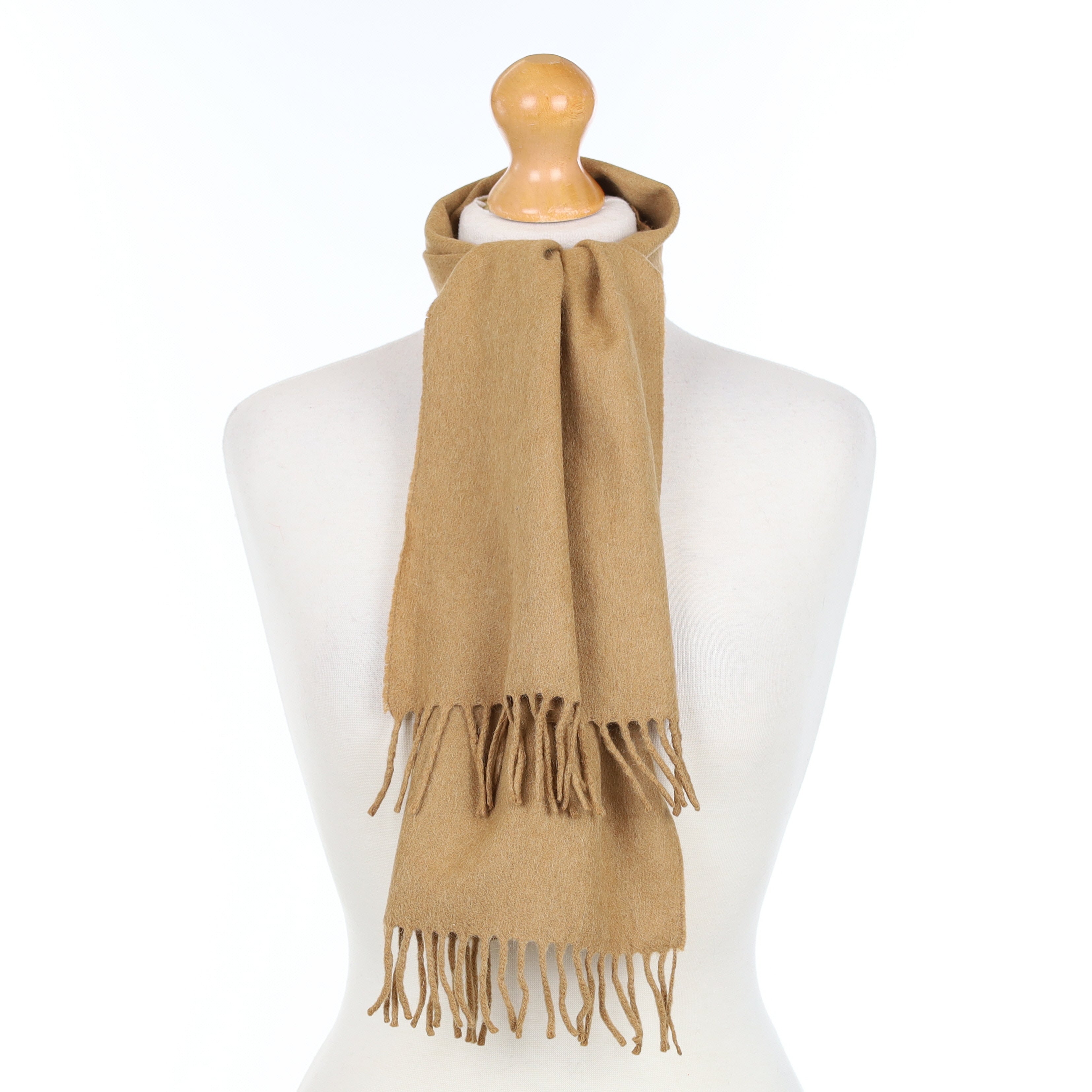 Peanut Brown Cashmere Woven Scarf