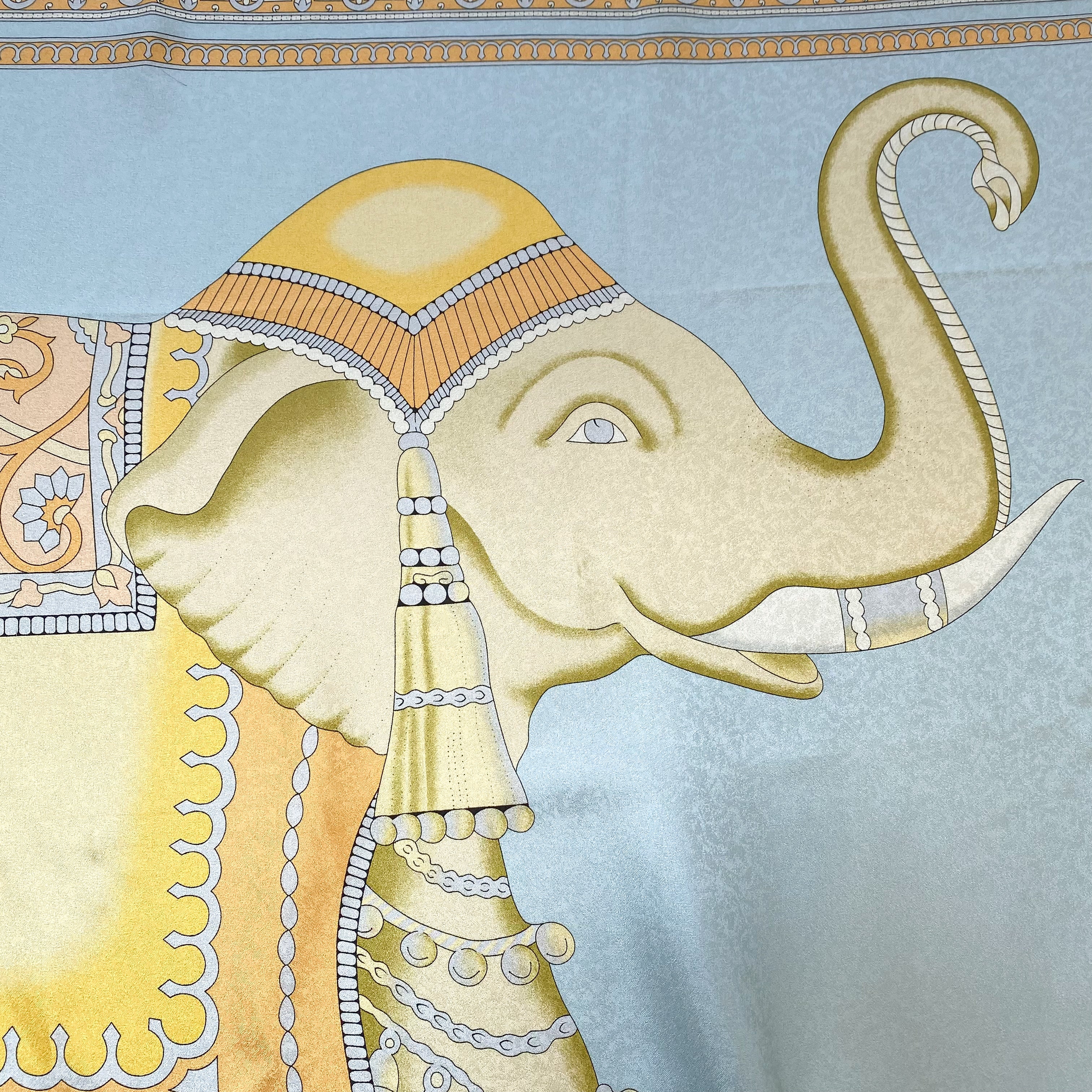 Jim Thompson Elephant Silk Scarf