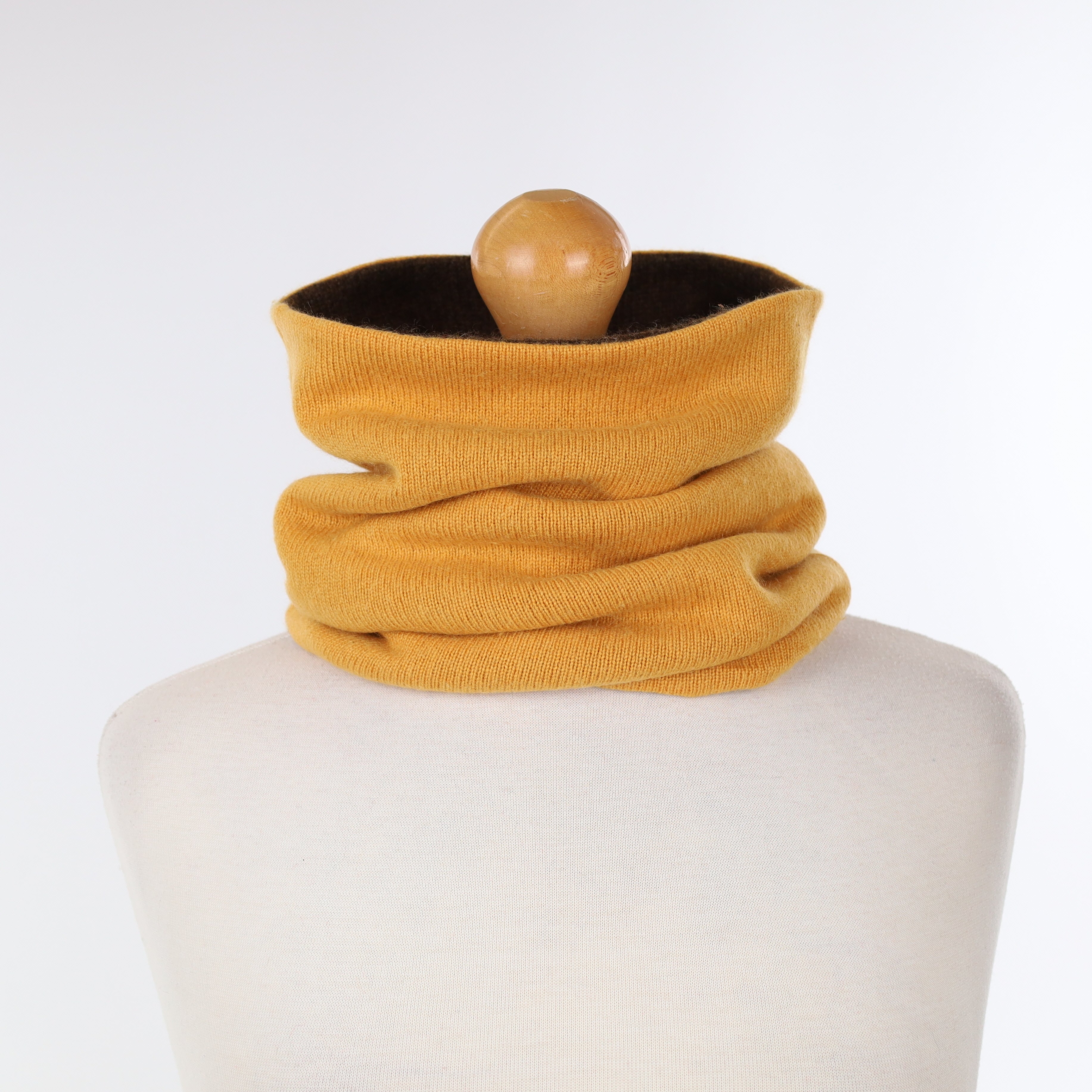 Marmalade Orange and Brown Luxury Double Layered Snood