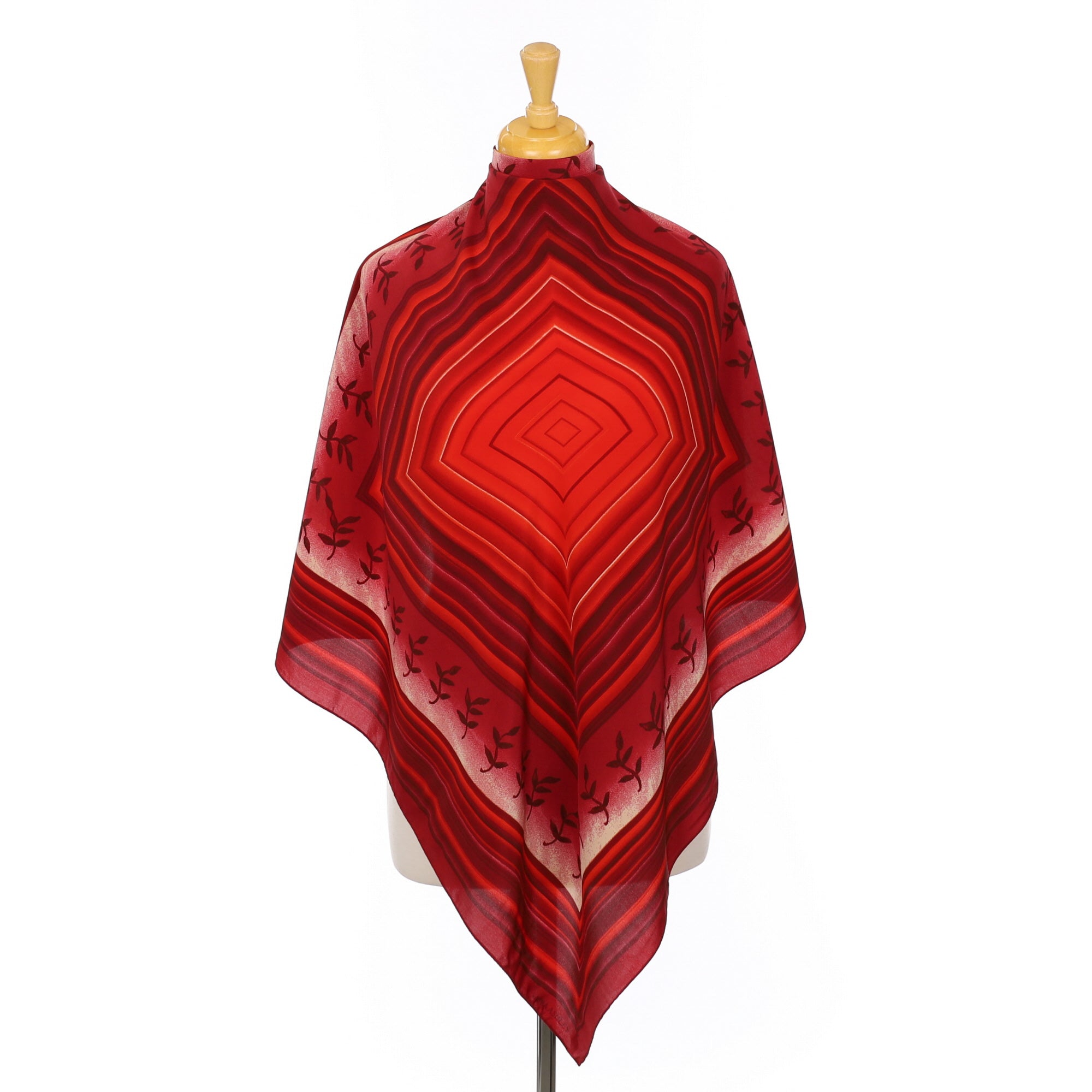 Laura Ashley Red Square Silk Scarf