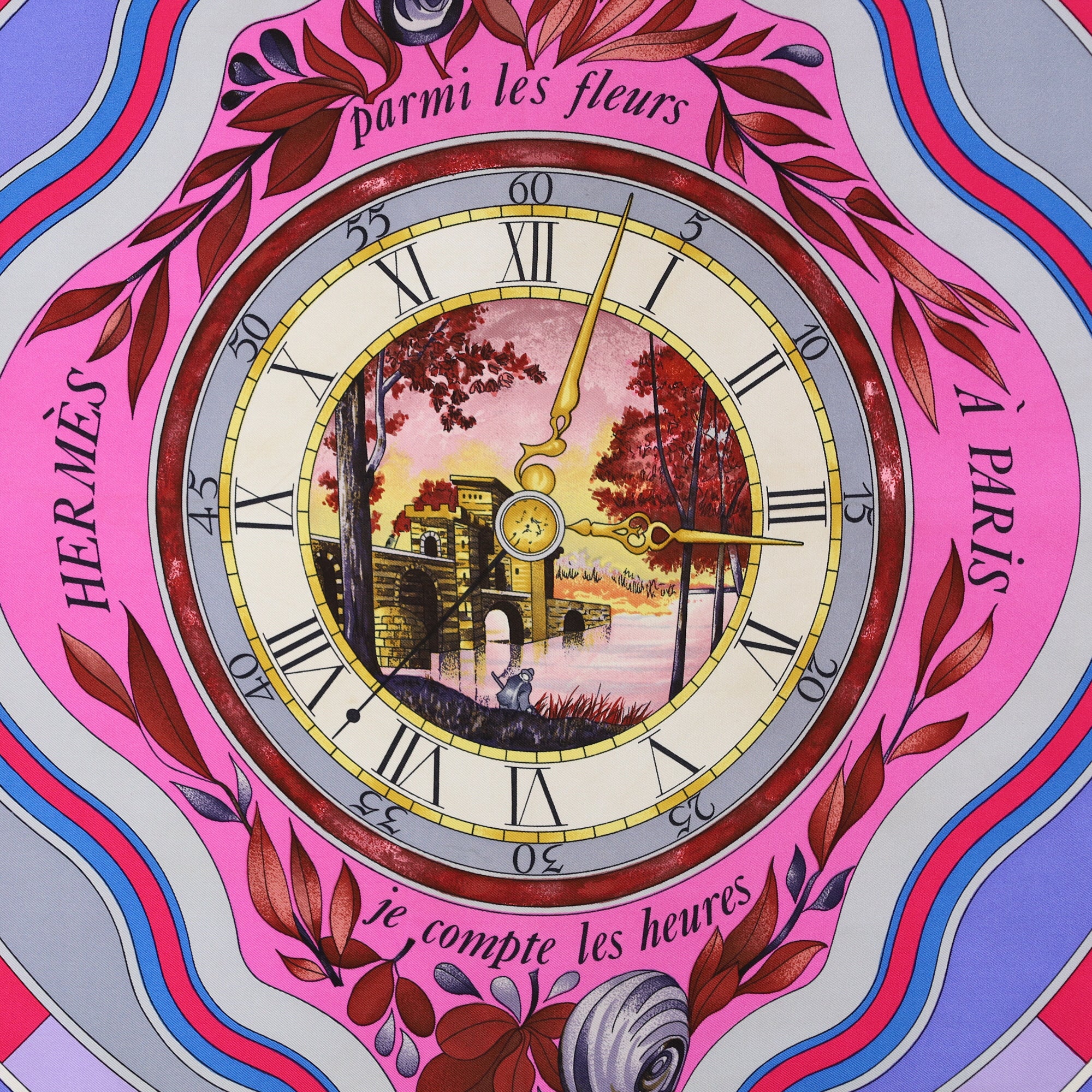 Hermès La Ronde des Heures Silk Scarf