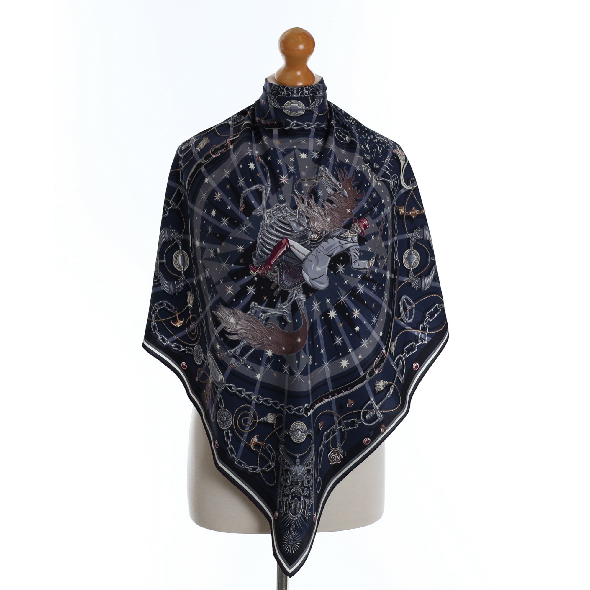 Hermès C'est la Fête 70 Silk Scarf Rare
