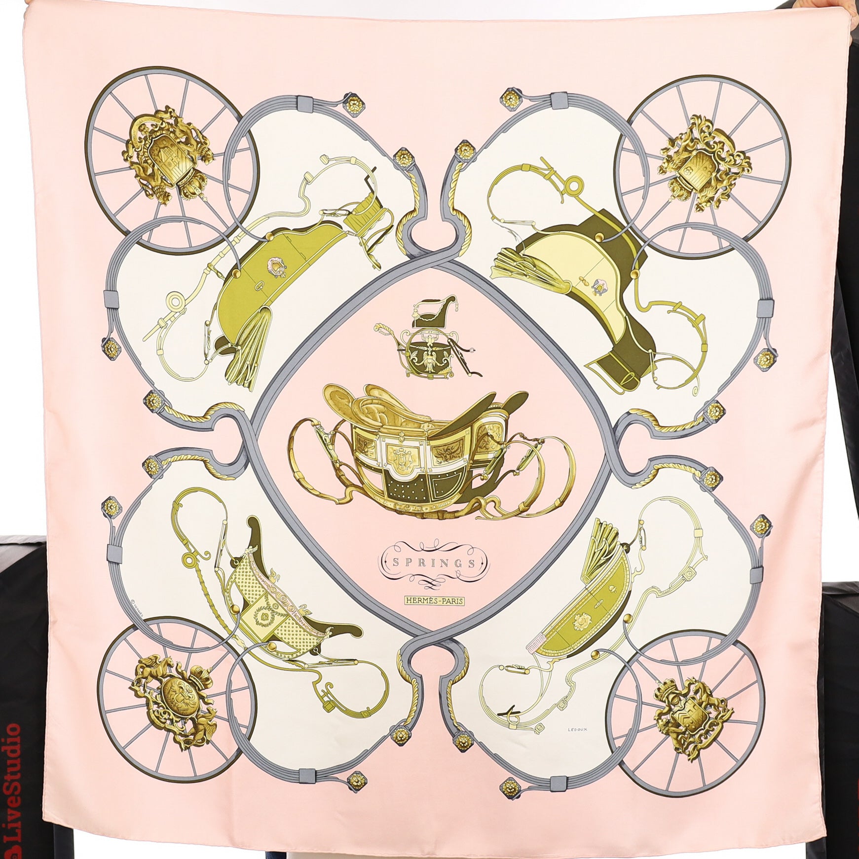 Hermès Springs Silk Scarf