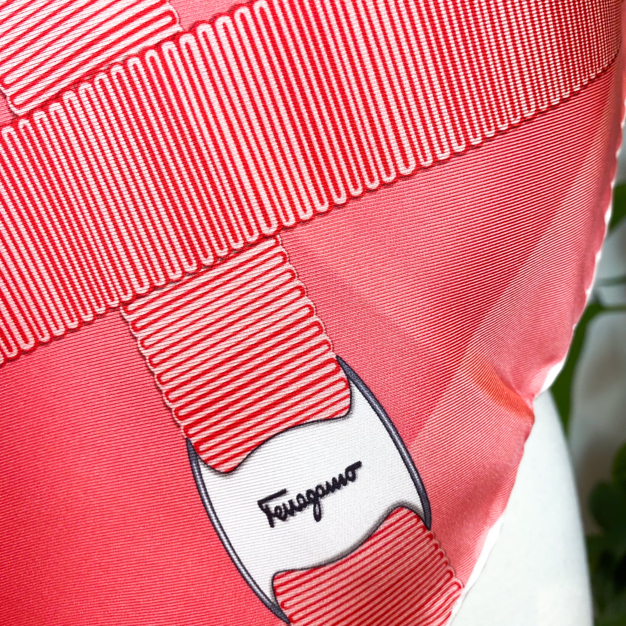 Brand New Boxed Salvatore Ferragamo Designer Silk Scarf