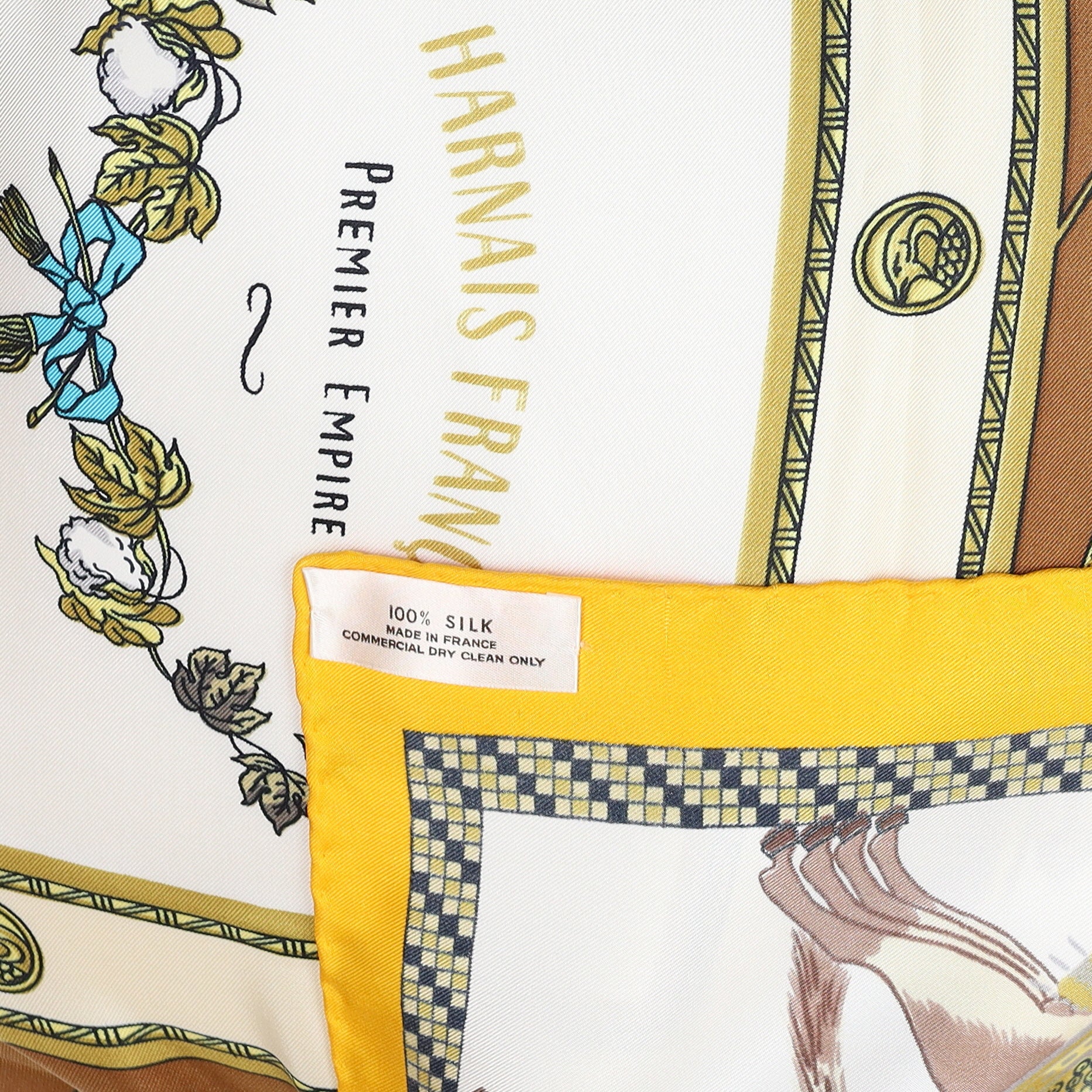 Pristine Hermès Harnais Français Premier Empire Silk Scarf Quite Rare
