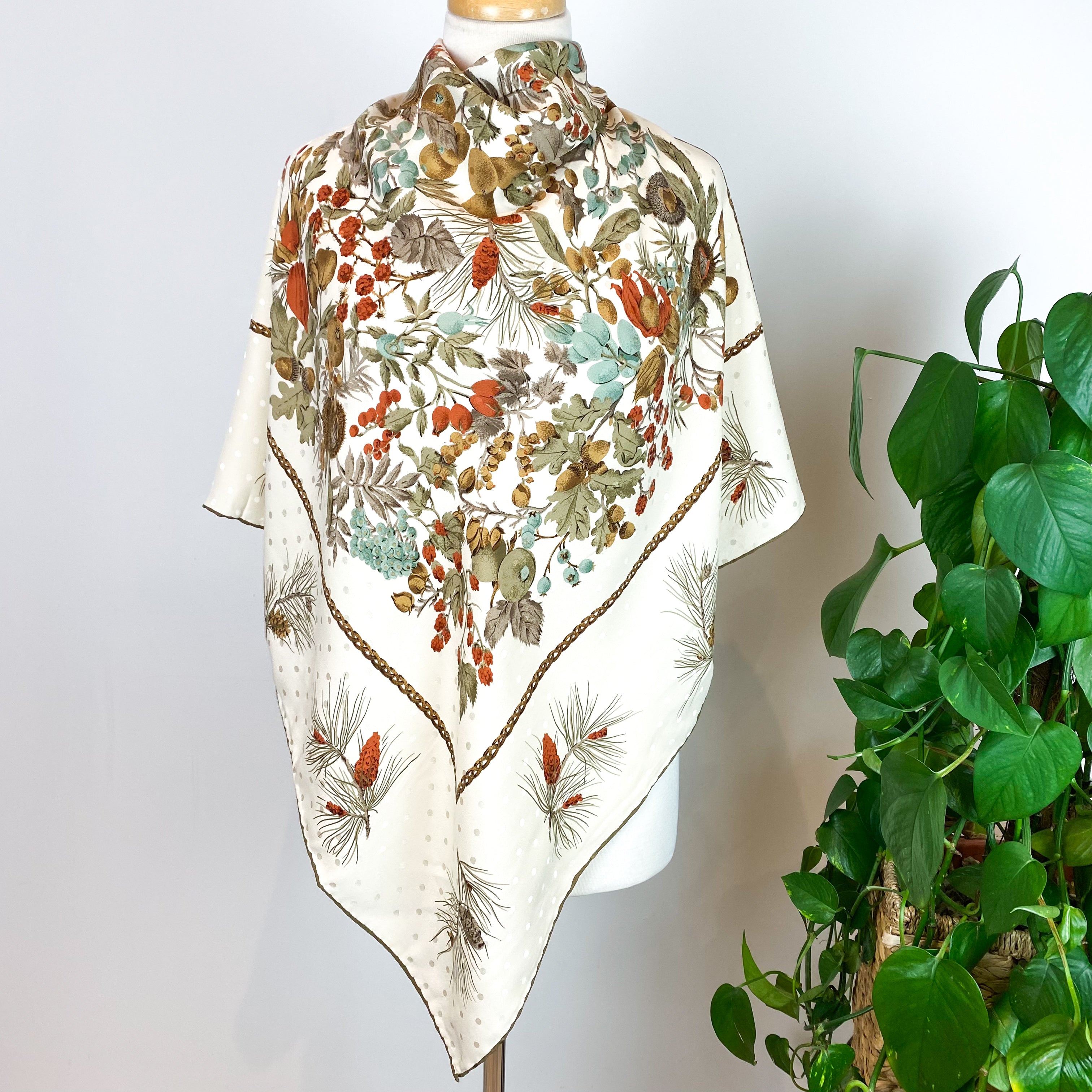 Autumnal Ostinelli Vintage Silk Scarf