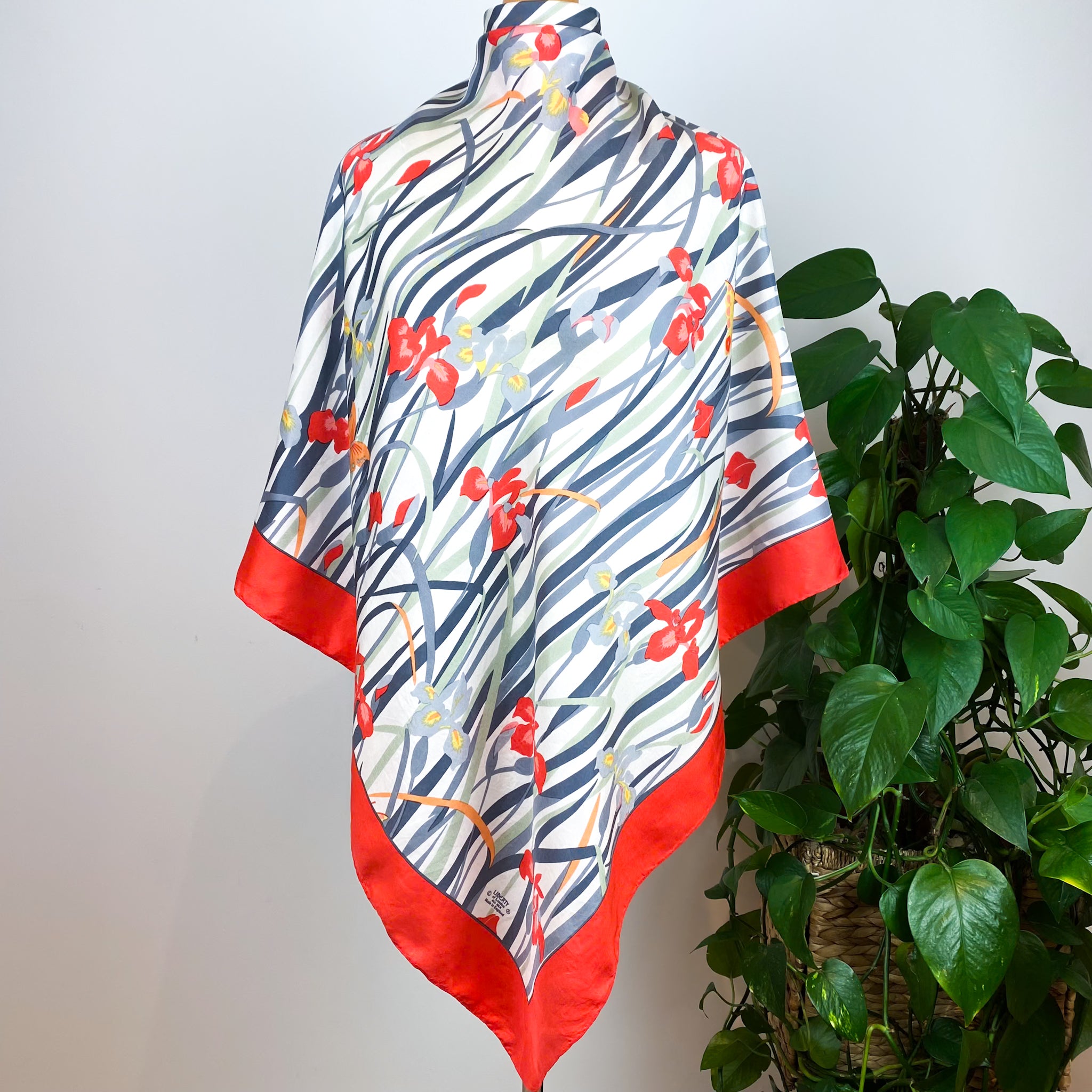 Liberty Of London Floral Vintage Silk Scarf