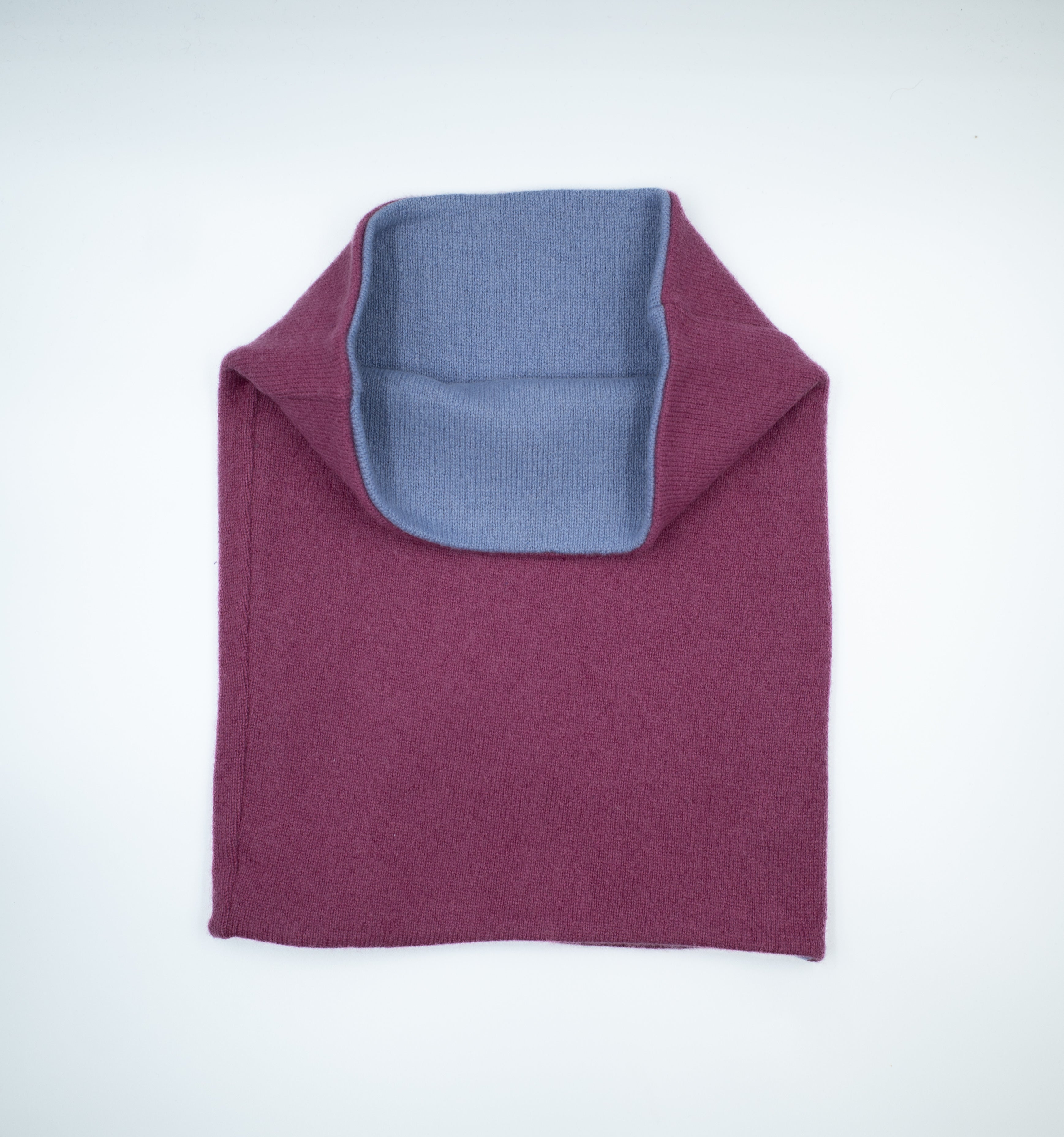 Magenta Purple and Lavender Blue Luxury Double Layered Snood
