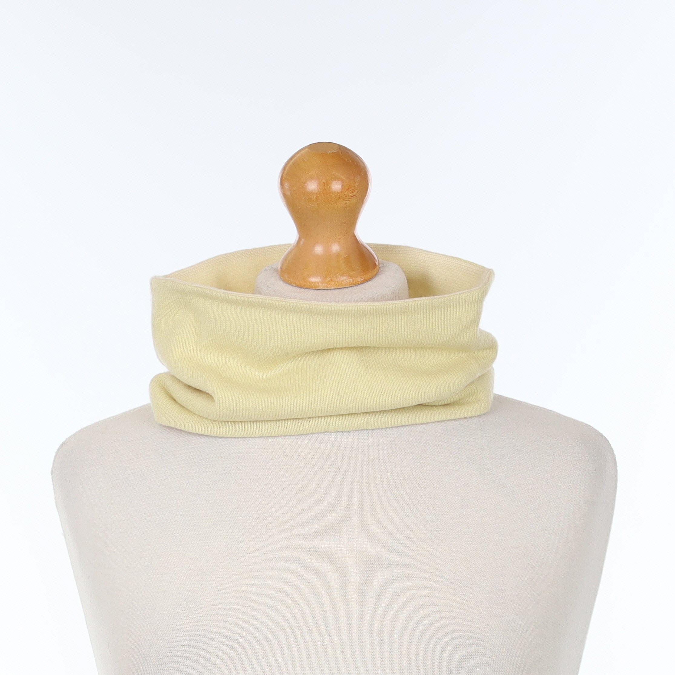 Men's Custard Yellow and Cream Neck Warmer