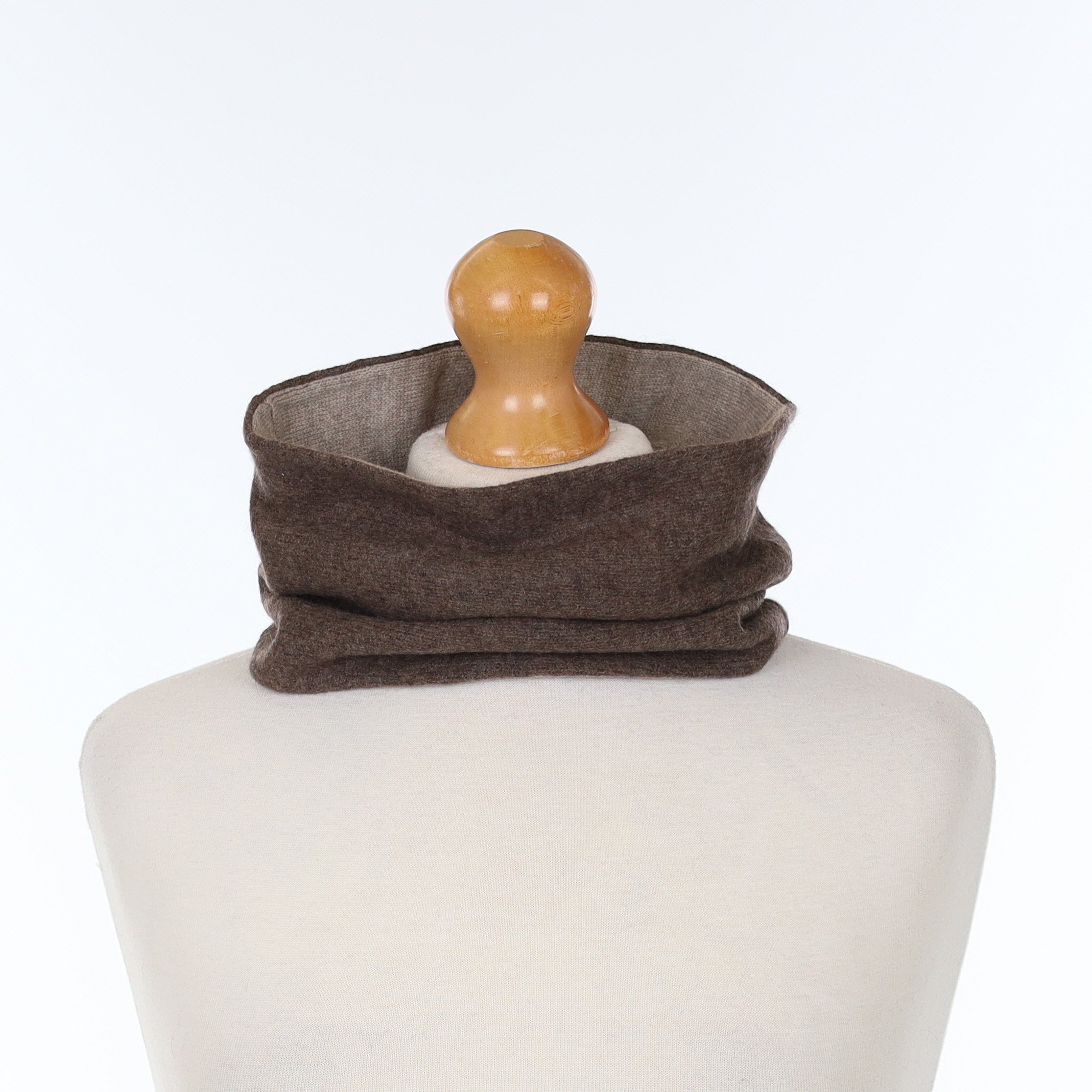 Men's Mole Brown and Mink Neck Warmer