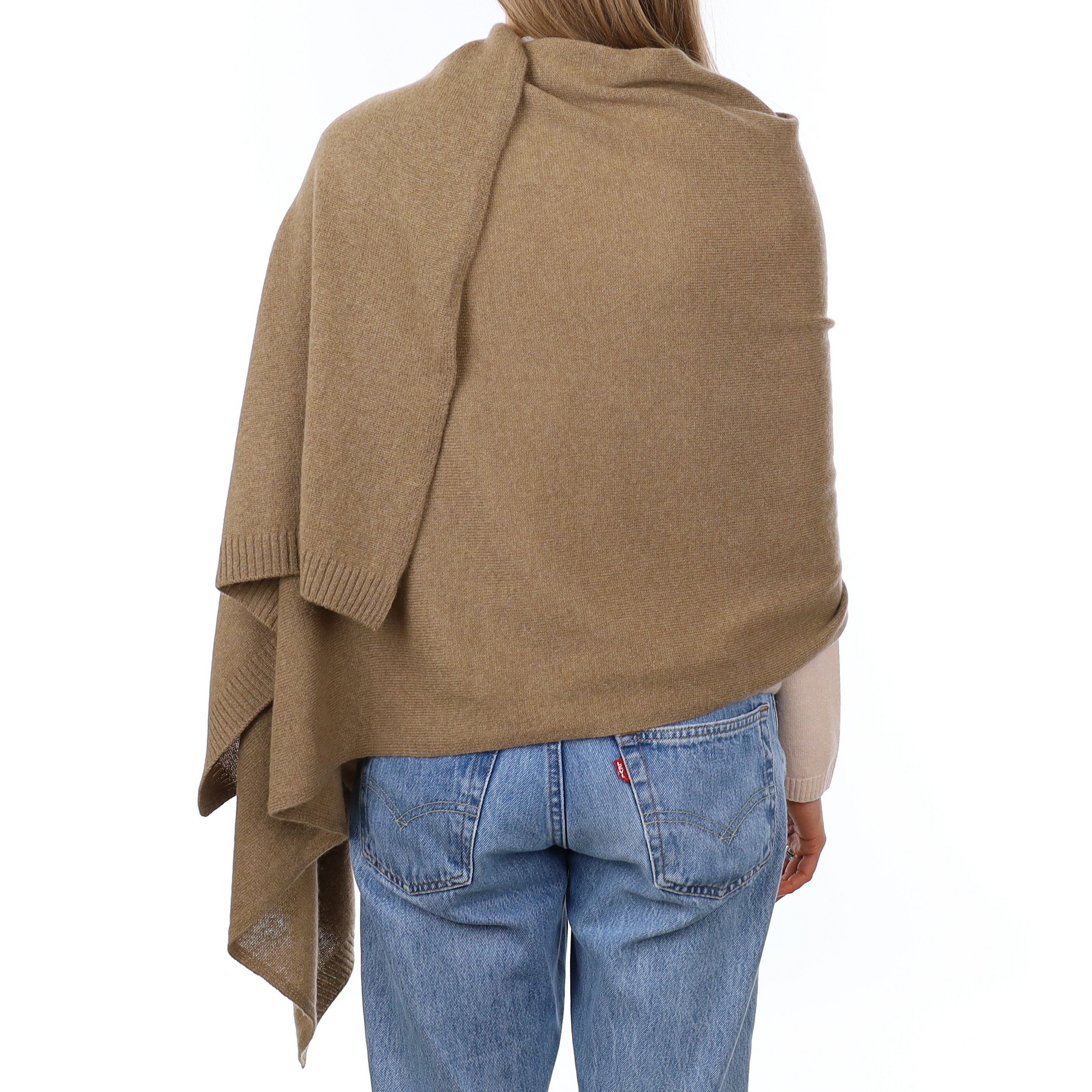 Brand New Latte Recycled Cashmere Wrap