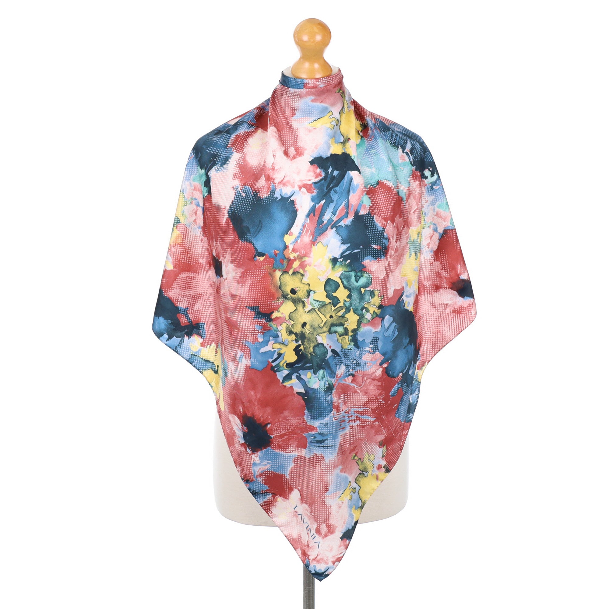 Lavinia Abstract Floral Silk Scarf
