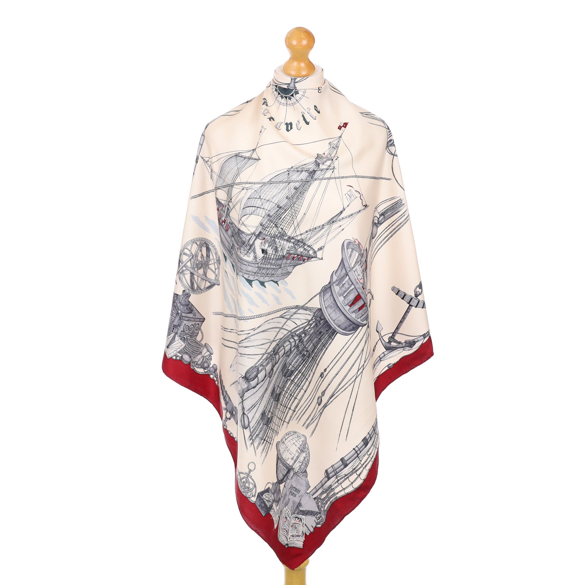 Hermès Caravelle Vintage Silk Scarf