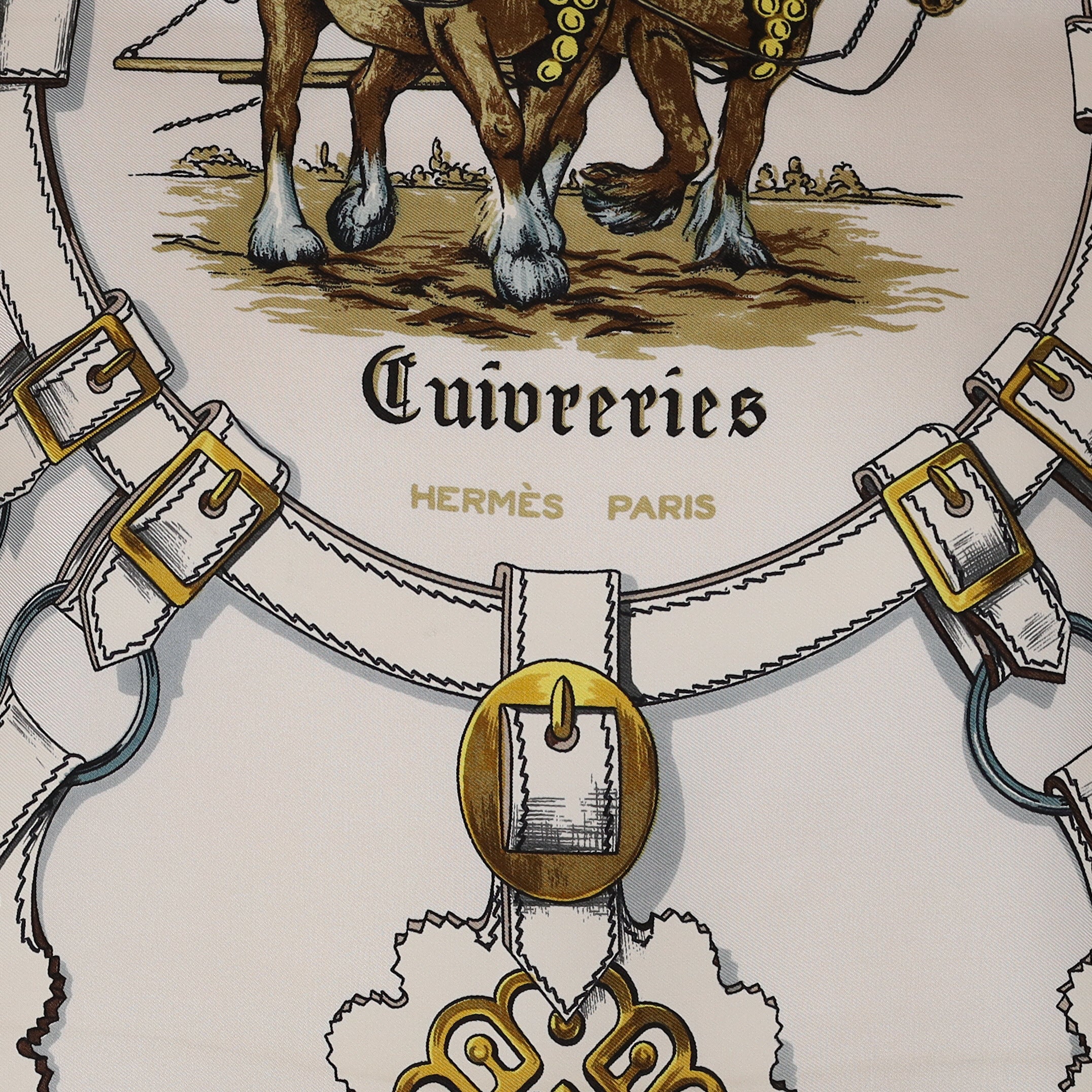 Hermès Cuiveeries Silk Scarf