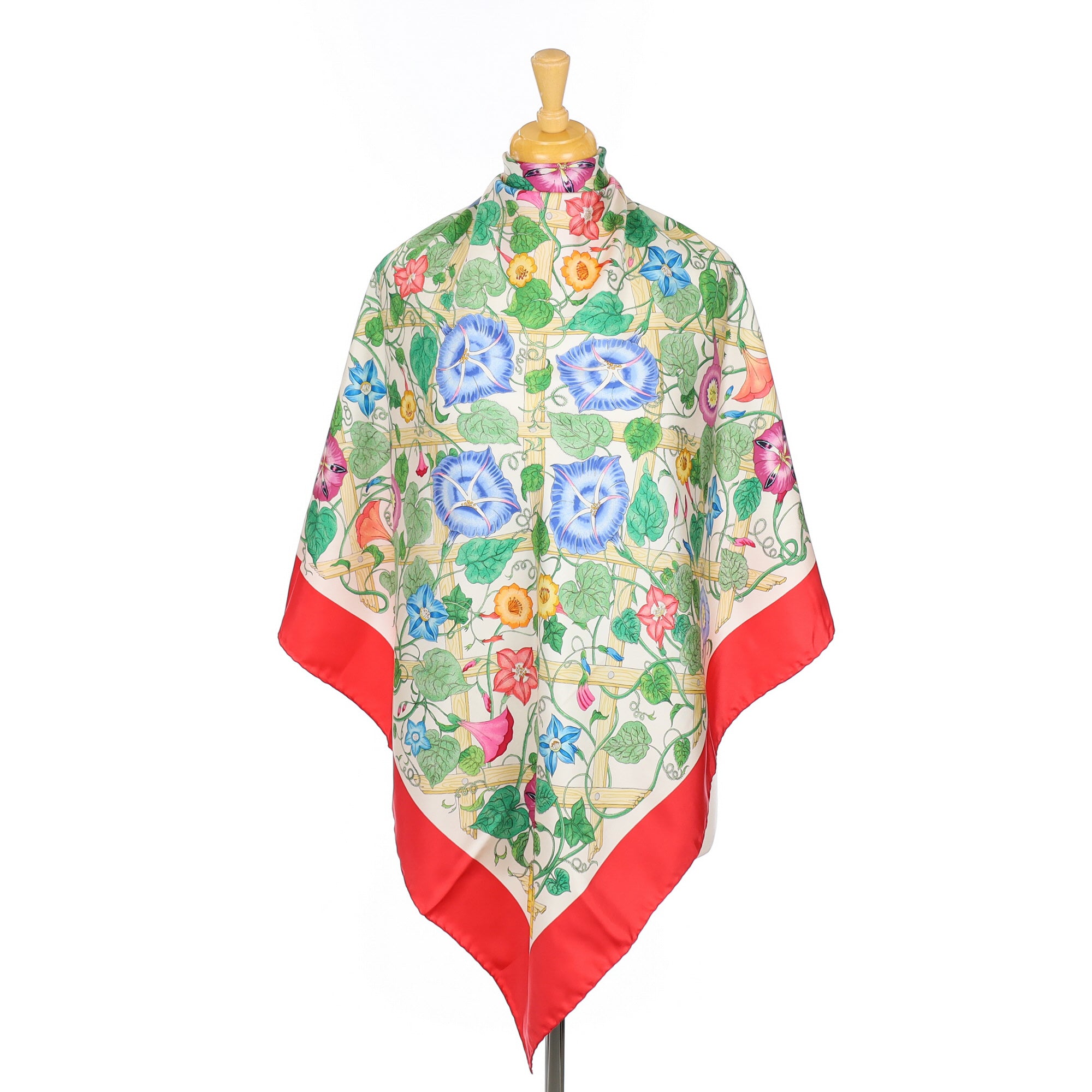 Brand New Gucci Floral Silk Scarf