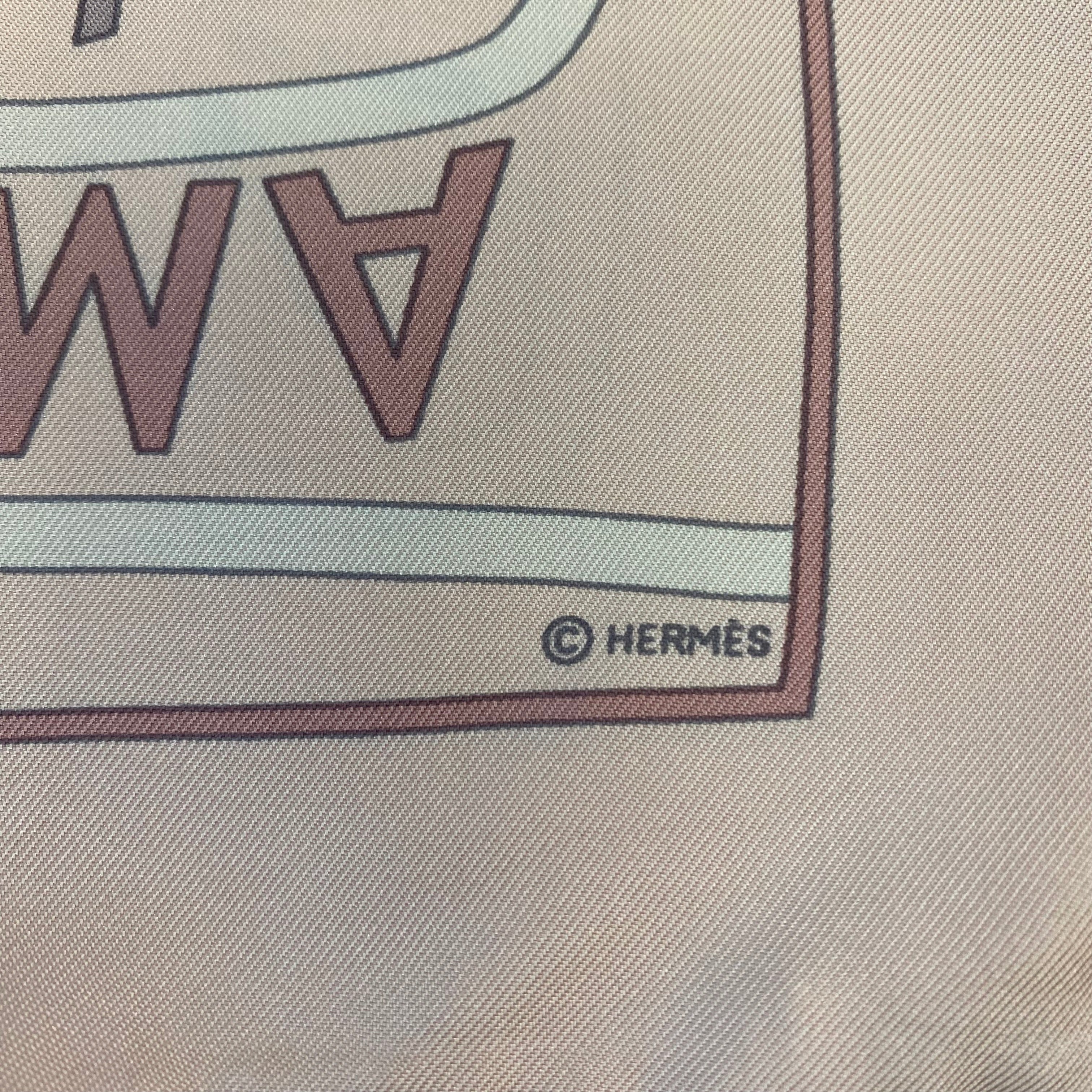 Hermès Les Sources De La Vie Silk Scarf Rare
