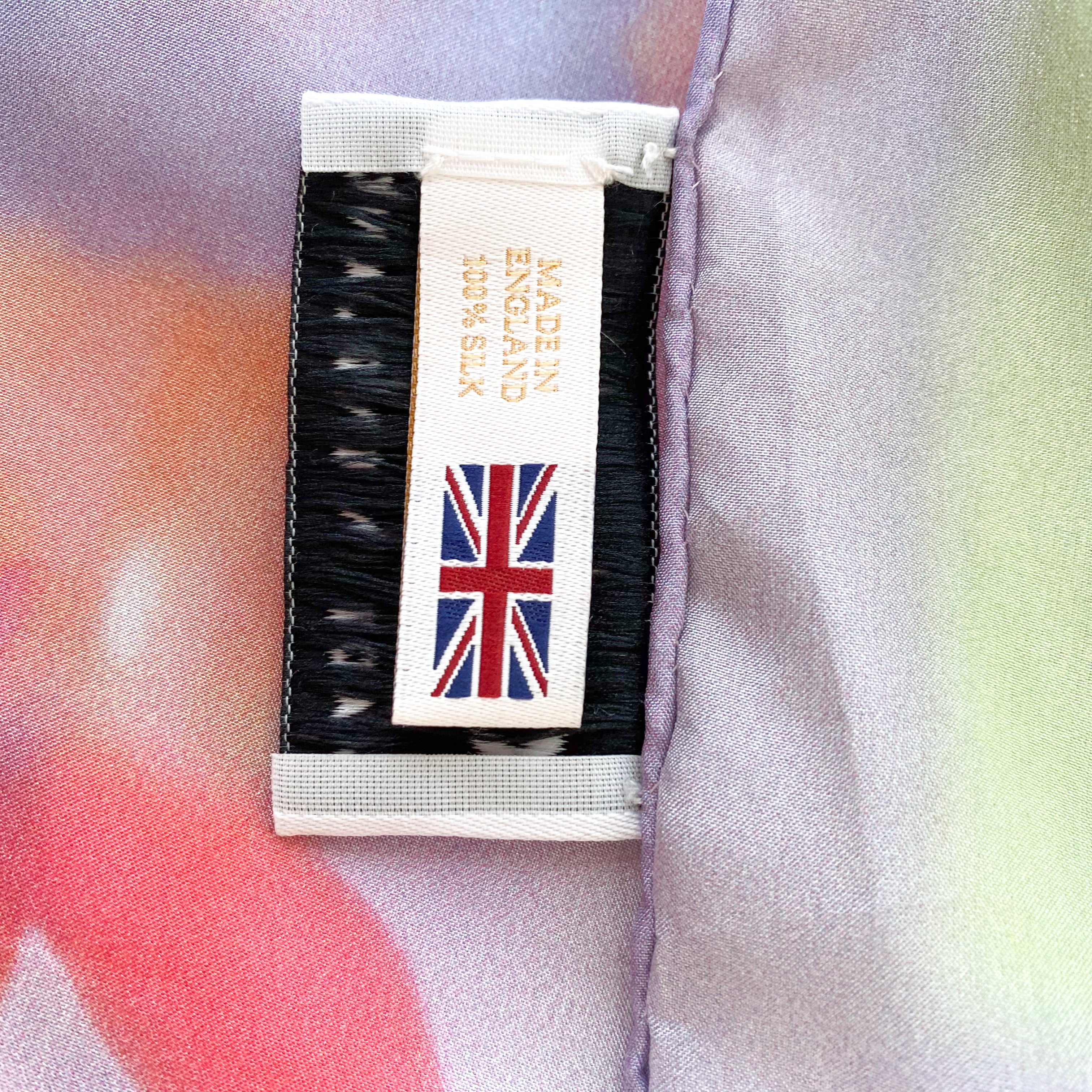 Klements Abstract Floral Silk Scarf