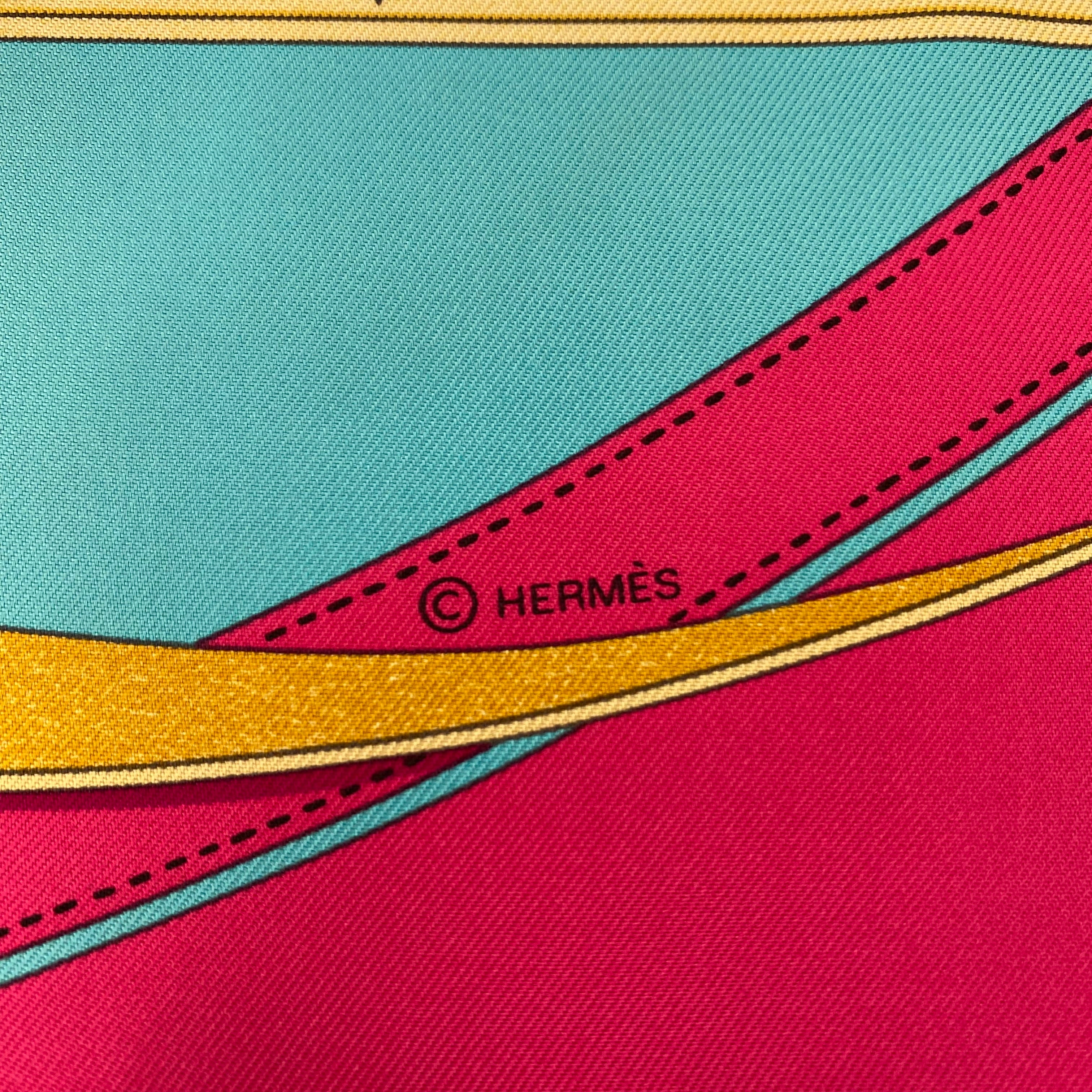 Boxed Hermès Promenade du Matin Silk Scarf Rare