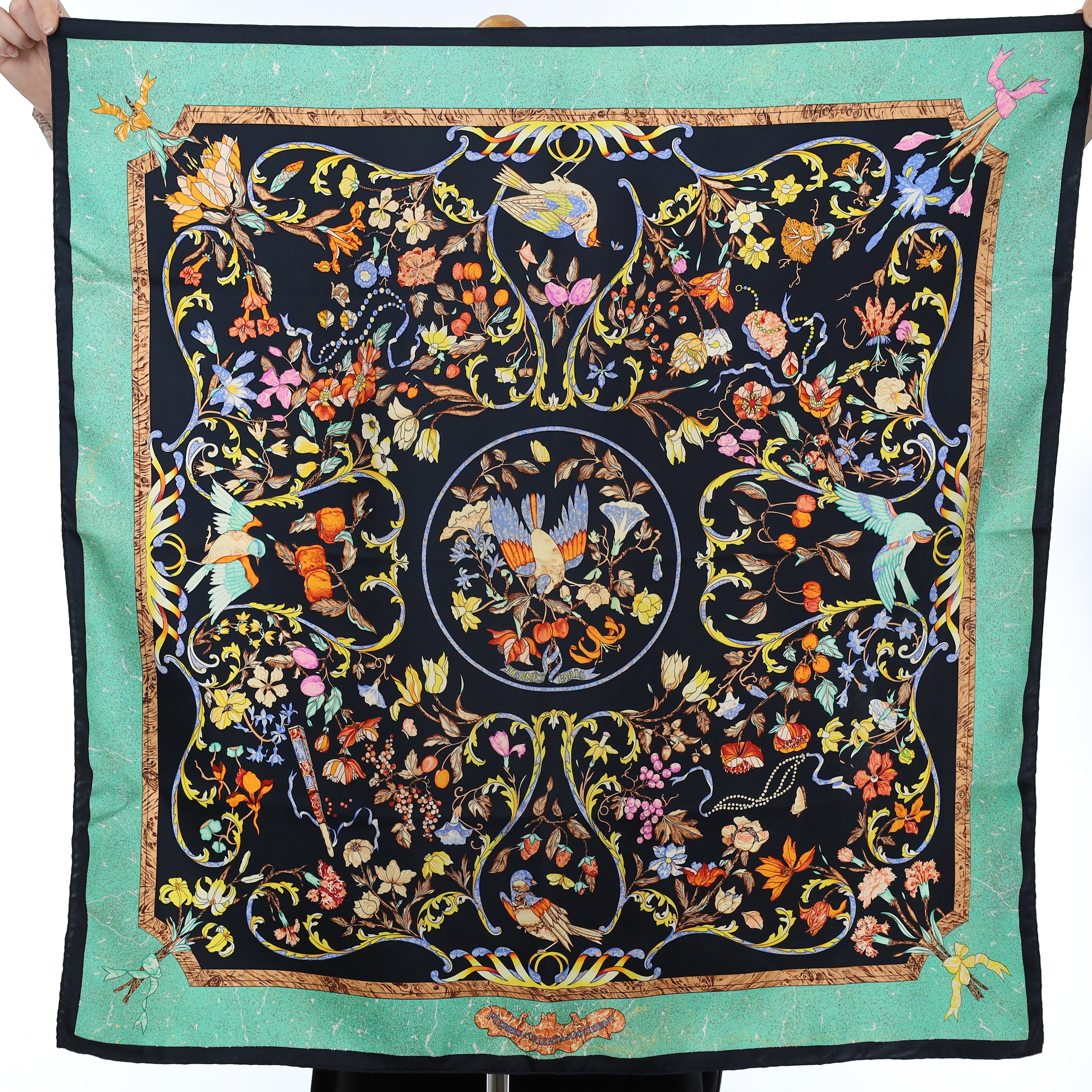 Hermès Pierres D’orient Et D’occident Silk Scarf