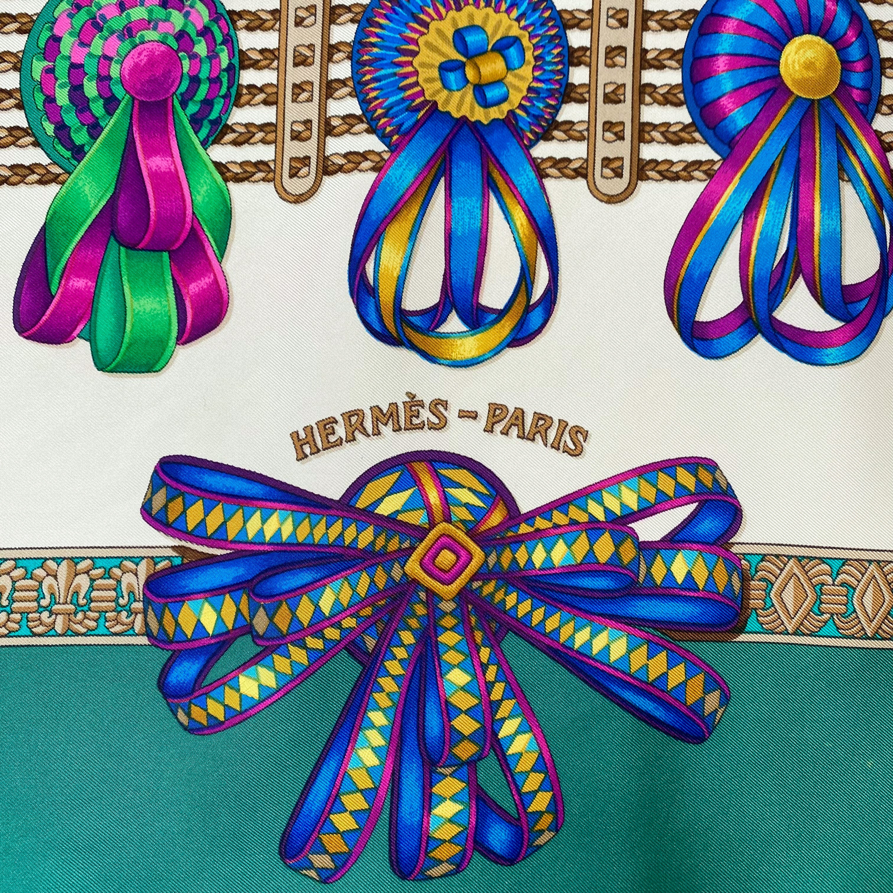 Hermès Les Rubans Du Cheval Silk Scarf