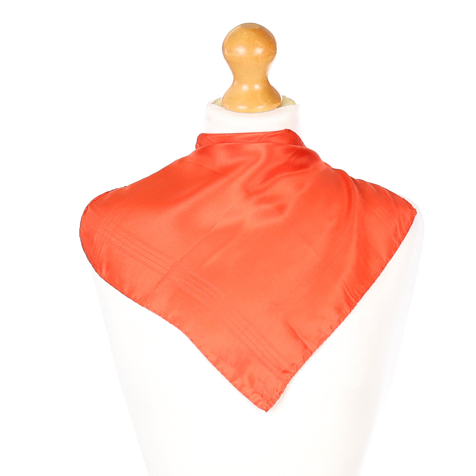 Orange Silk Pocket Square